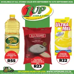 1UP Cash & Carry specials catalogue – valid from 08/09/2026 | Page: 2 | Products: Custard, Oil, Rice, Cream