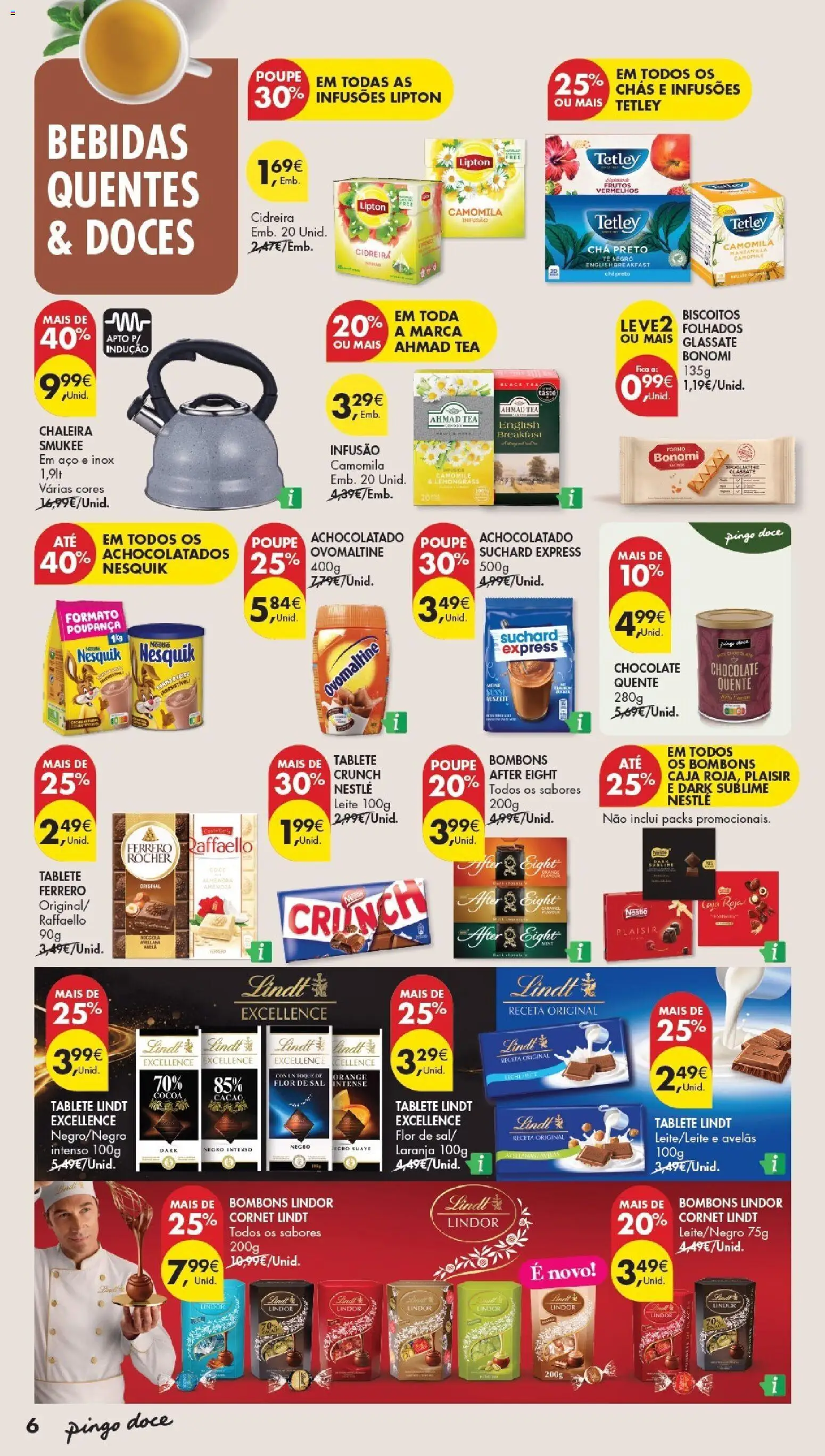 Pingo Doce folheto Bem Estar Especial Beleza Açores │ válido de 13/10/2026 | Página: 6 | Produtos: Forno, Leite, Chocolate, Chá preto