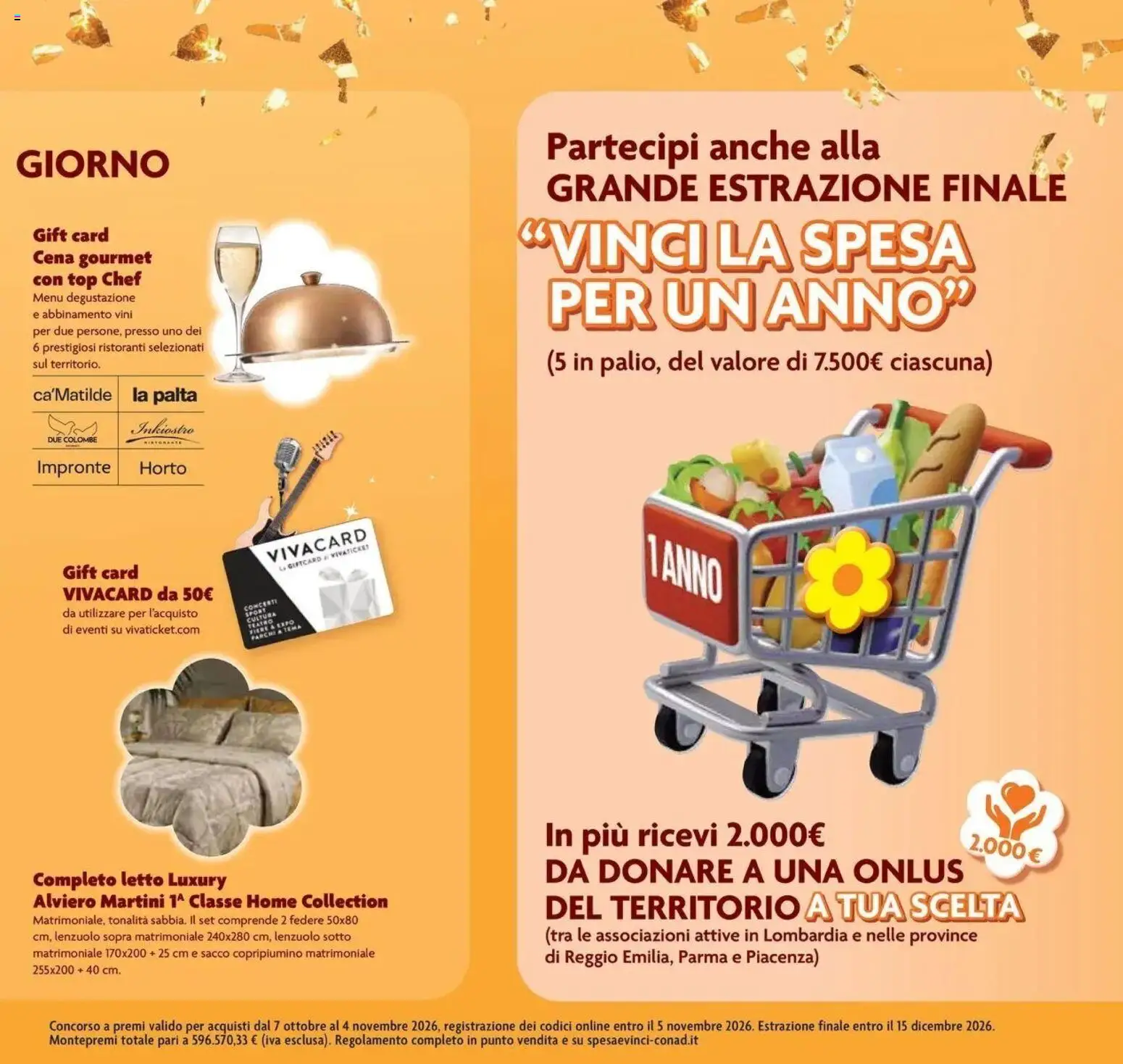 Anteprima volantino Conad dal 07/10/2026 prossima settimana | Pagina: 7 | Prodotti: Copripiumino, Top, Martini, Letto