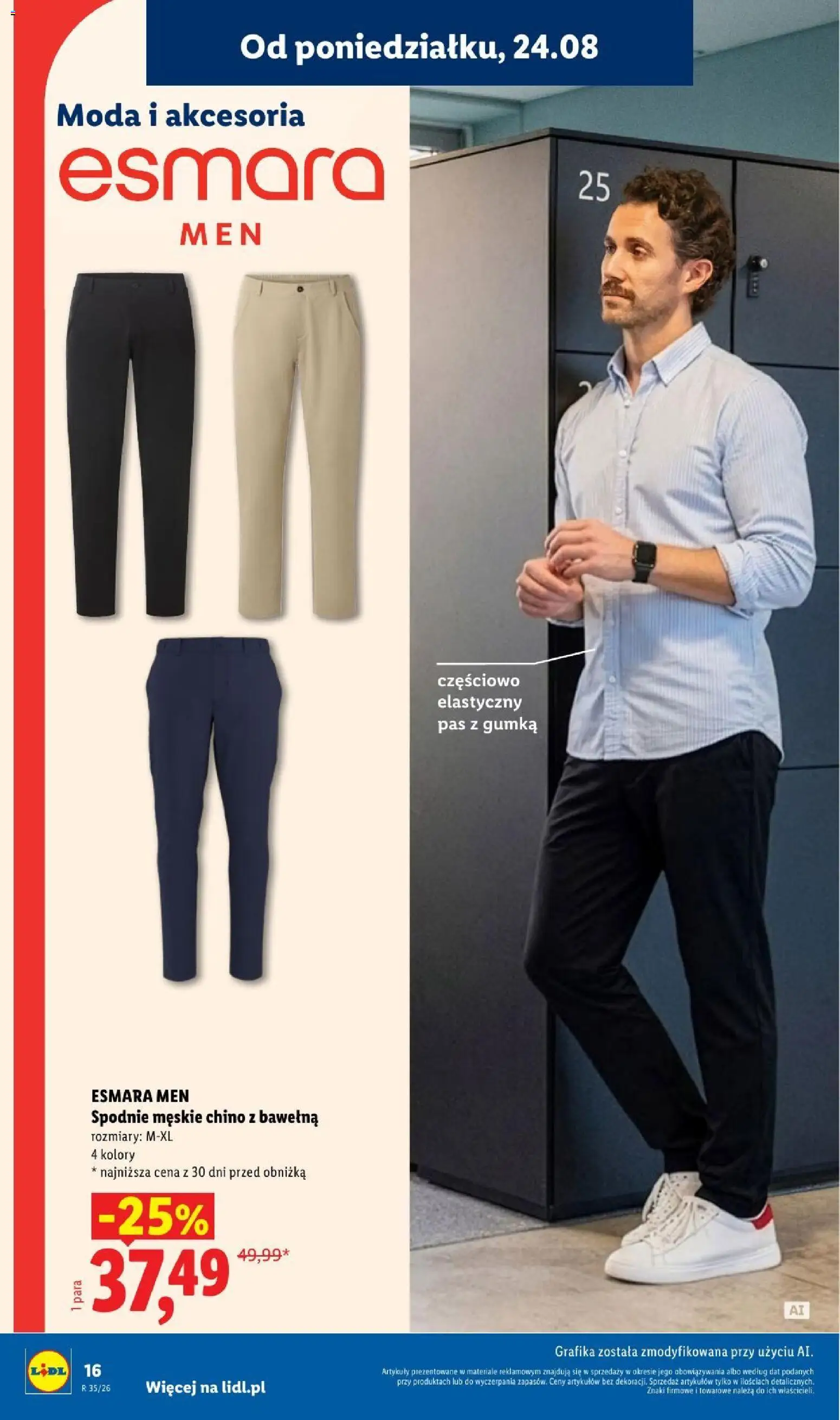 Lidl Katalog od 24.08.2026 | Strona: 16 | Produkty: Spodnie