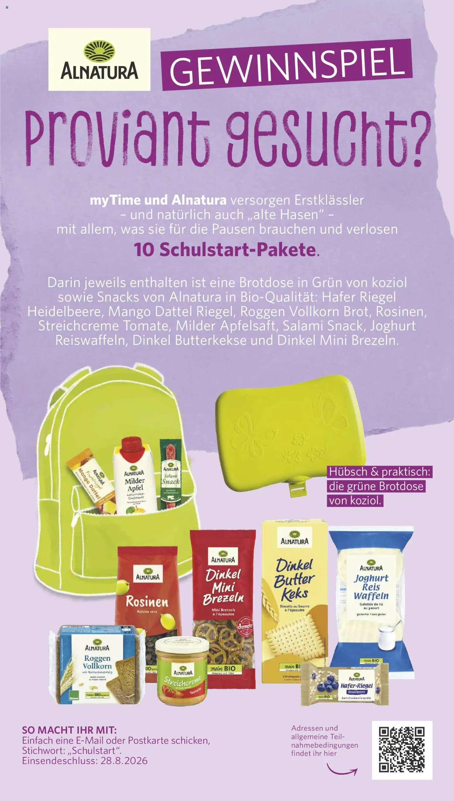 Famila Nordwest Prospekt – gültig ab 23.08.2026 | Seite: 11 | Produkte: Butter, Butterkekse, Rosinen, Reis