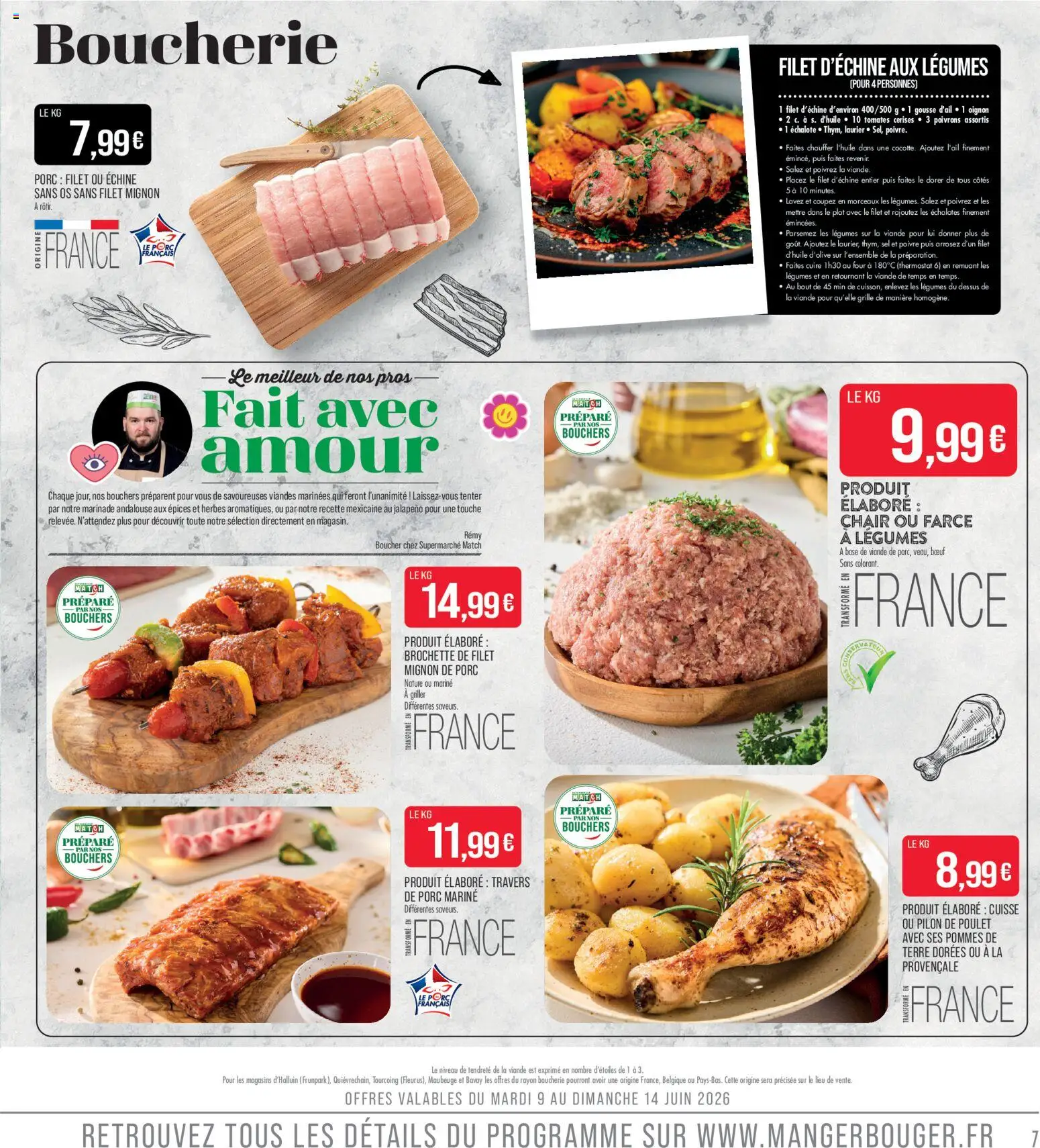 {H1} | Page: 7 | Produits: Base, Oignon, Tomates, Pommes de terre