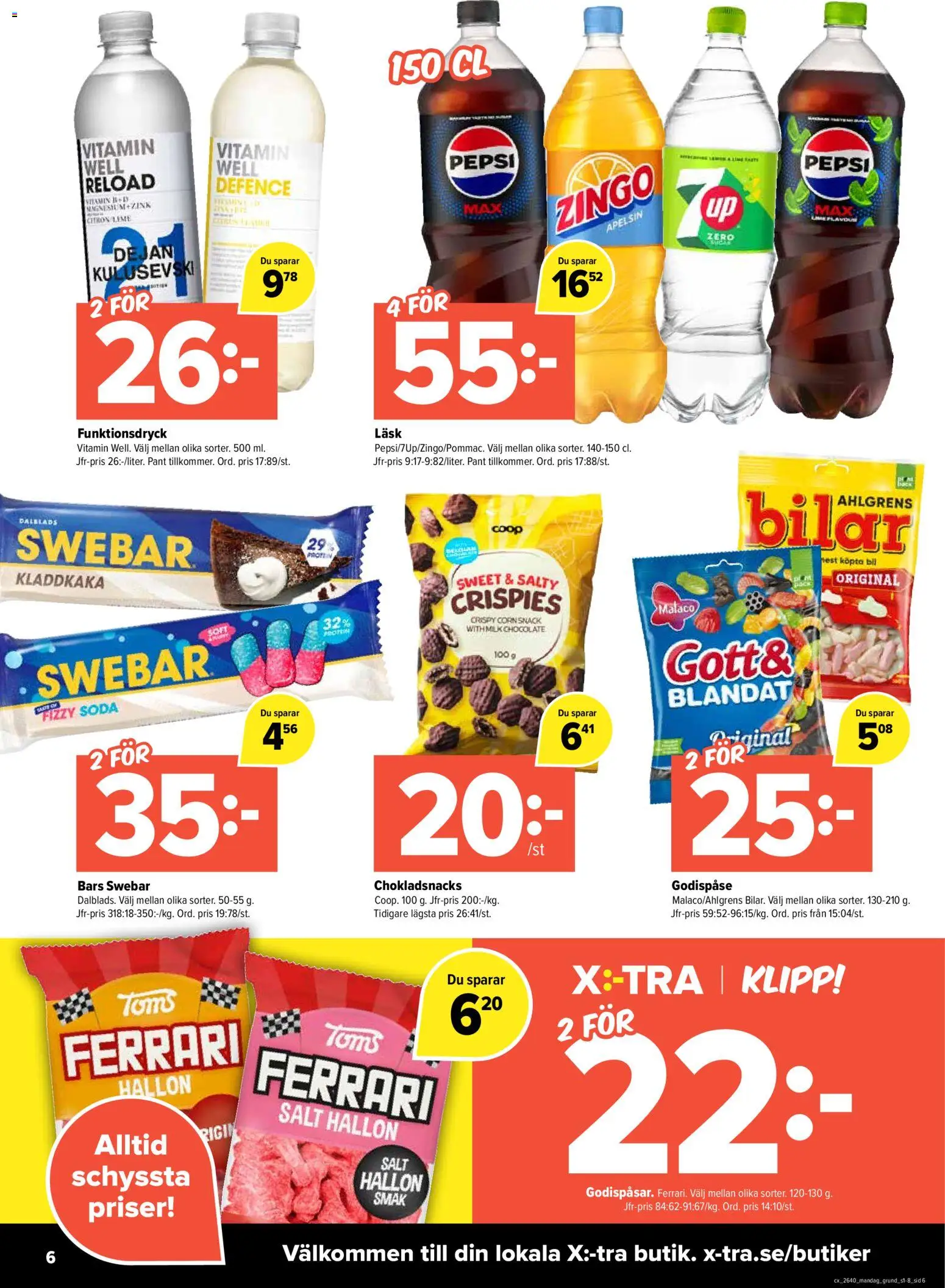 Coop X:-TRA reklamblad aktuell från 28/09/2026 | Sida: 6
