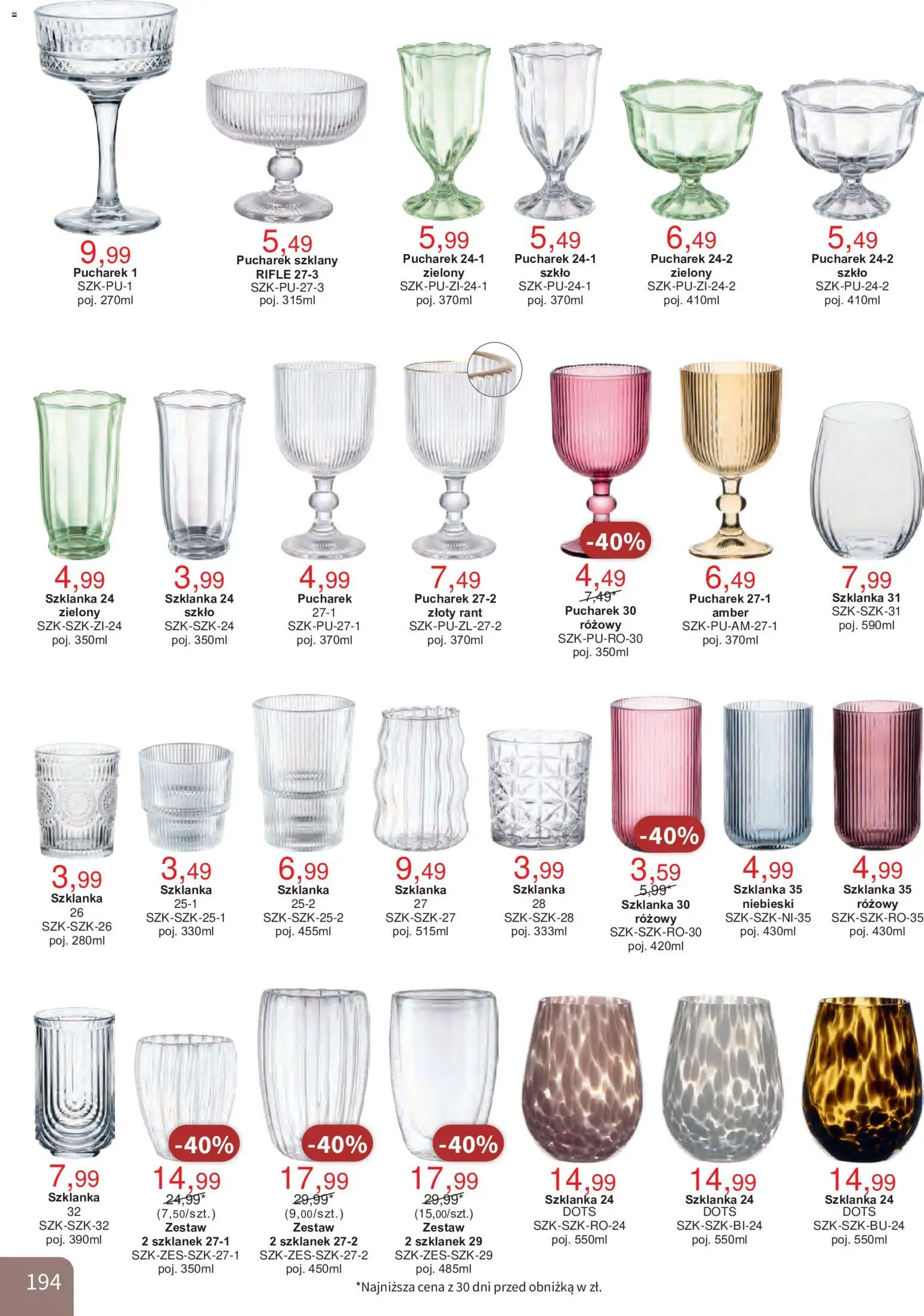 Bodzio Katalog od 01.10.2026 | Strona: 194 | Produkty: Szklanka