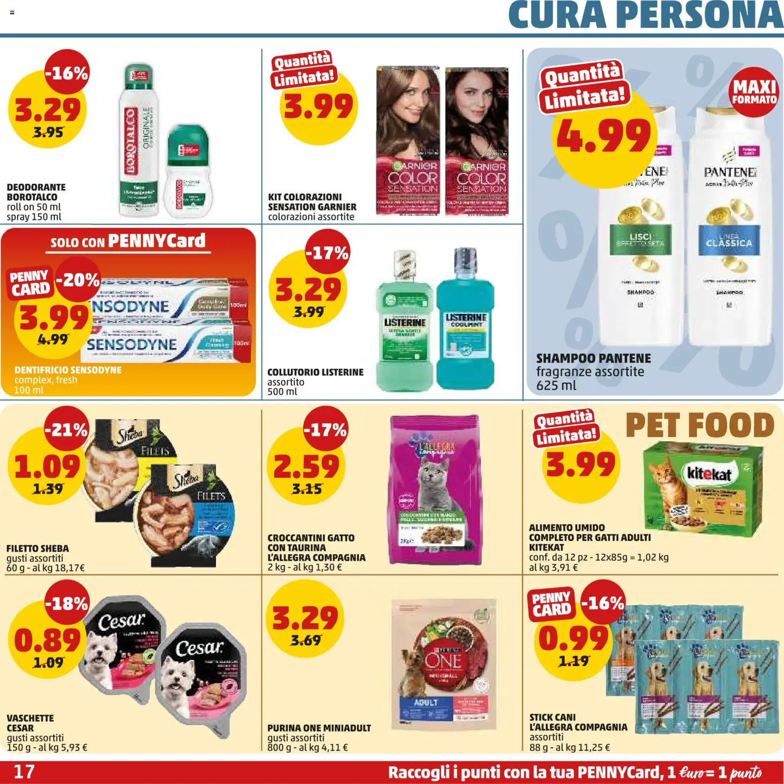 Volantino PENNY del 10/09/2026 | Pagina: 17 | Prodotti: Shampoo, Deodorante, Collutorio, Listerine