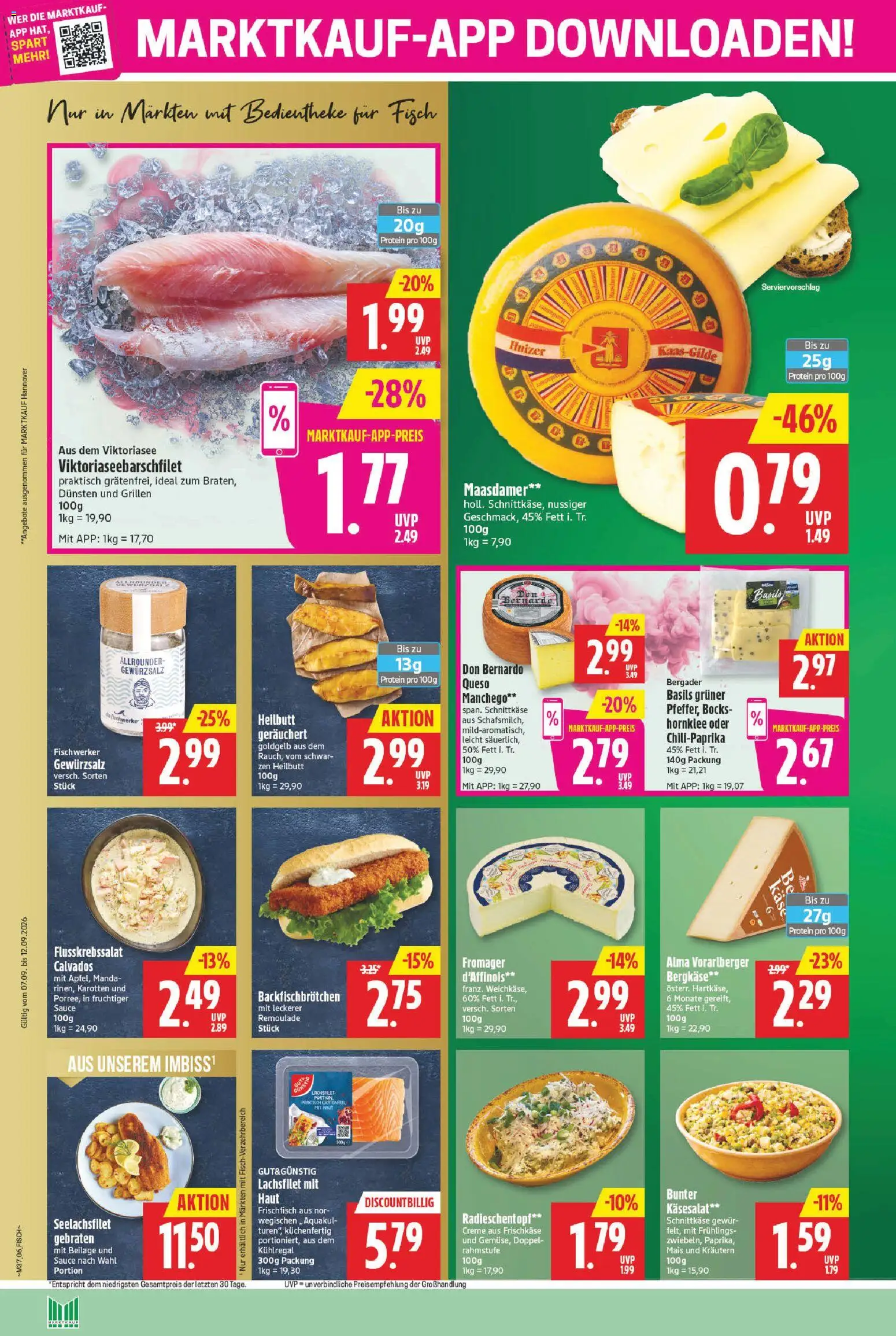 Marktkauf Prospekt – gültig ab 07.09.2026 | Seite: 6 | Produkte: Mais, Gewürzsalz, Fisch, Frischkase