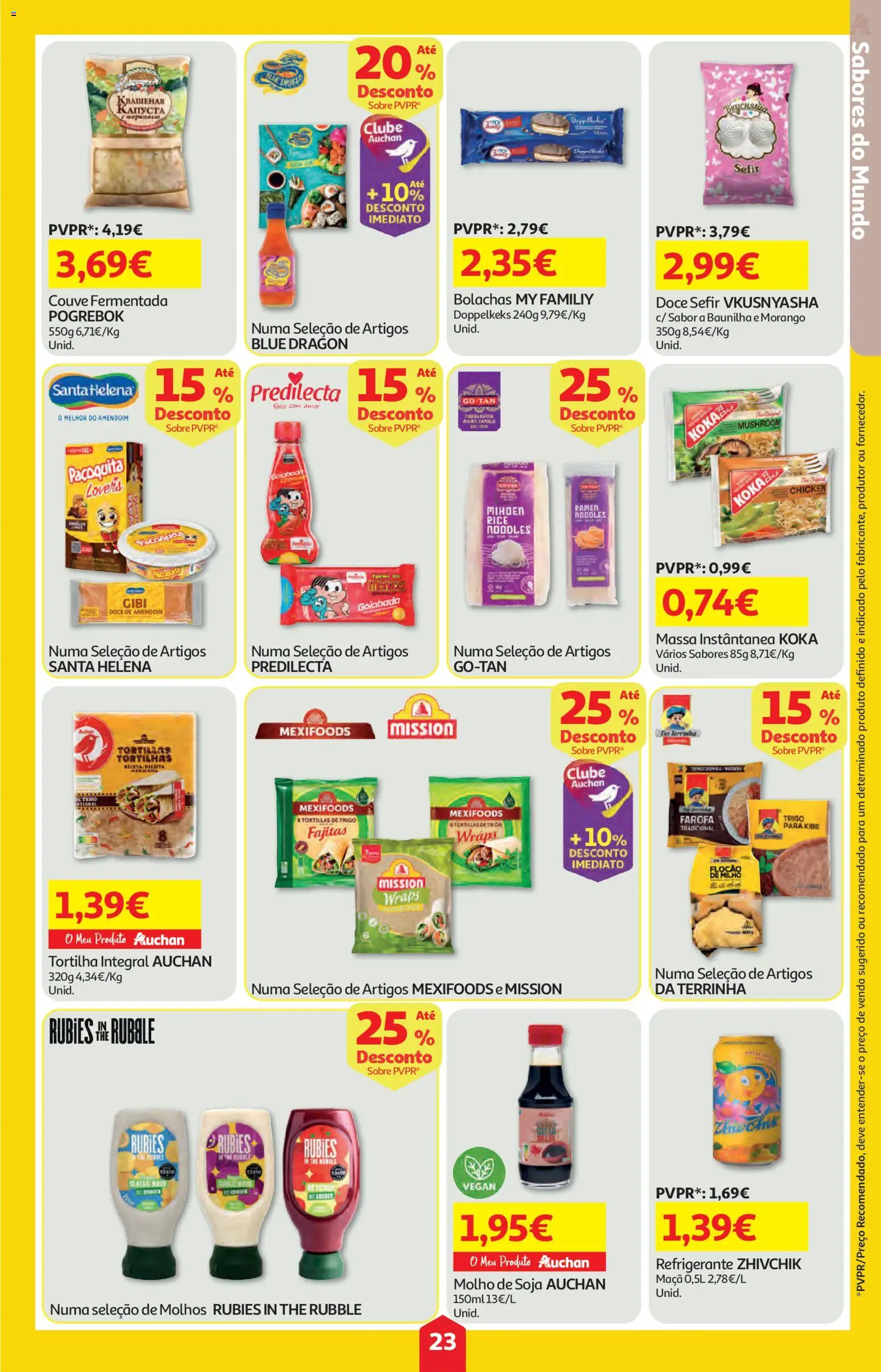 Auchan folheto │ válido de 16/07/2026 | Página: 23 | Produtos: Refrigerante, Bolachas, Maça, Couve