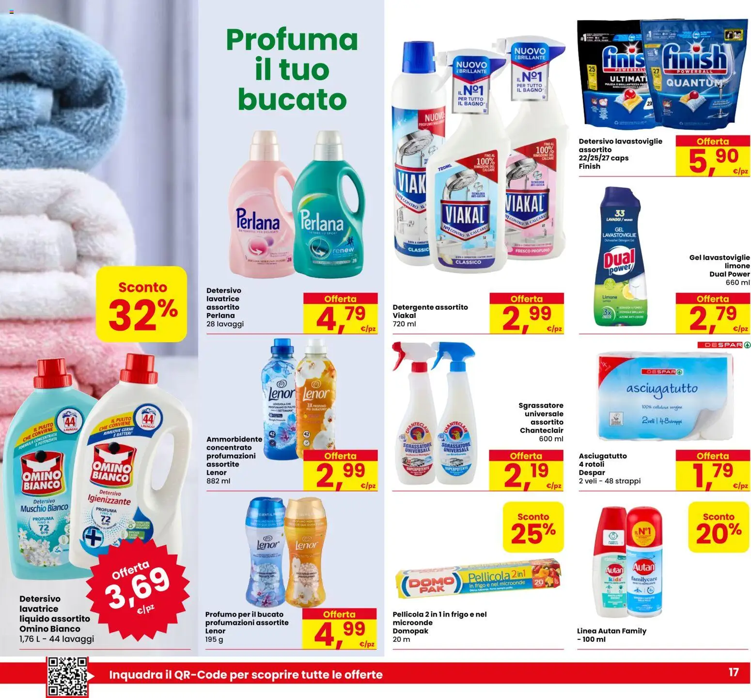 Volantino Despar del 28.05.2026 | Pagina: 17 | Prodotti: Microonde, Lavatrice, Pellicola, Bagno