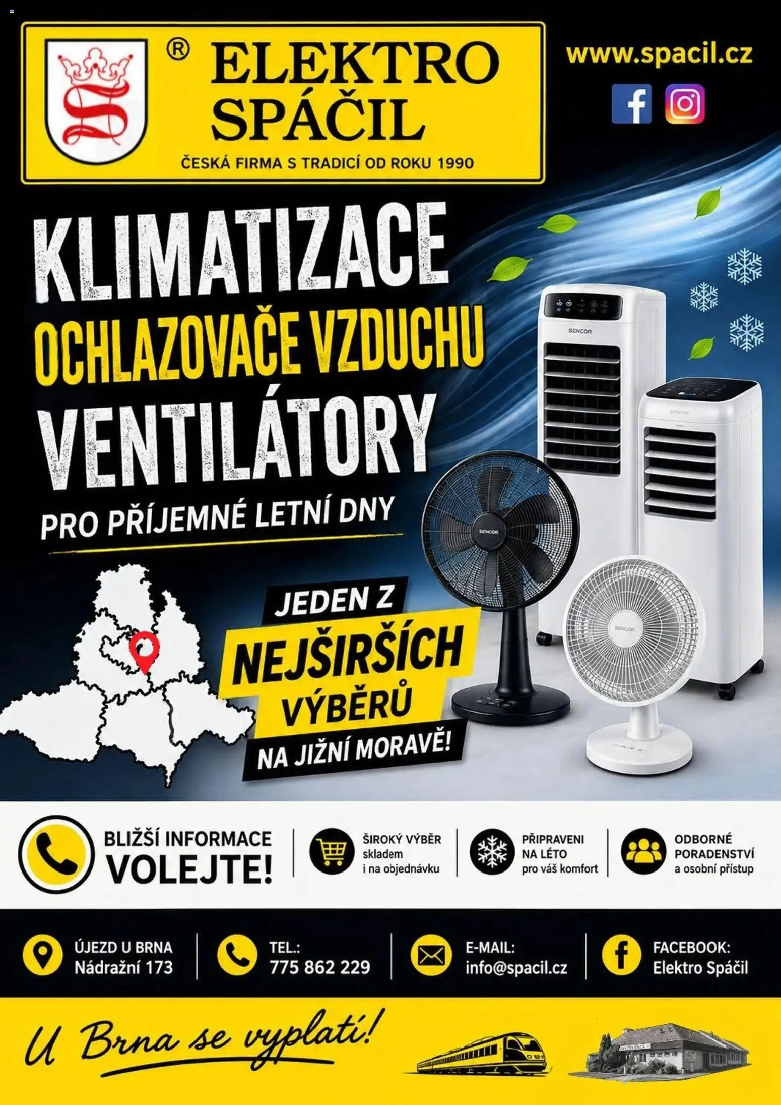 Elektro Spáčil leták od 10.08.2026 | Strana: 1 | Produkty: Klimatizace, Elektro