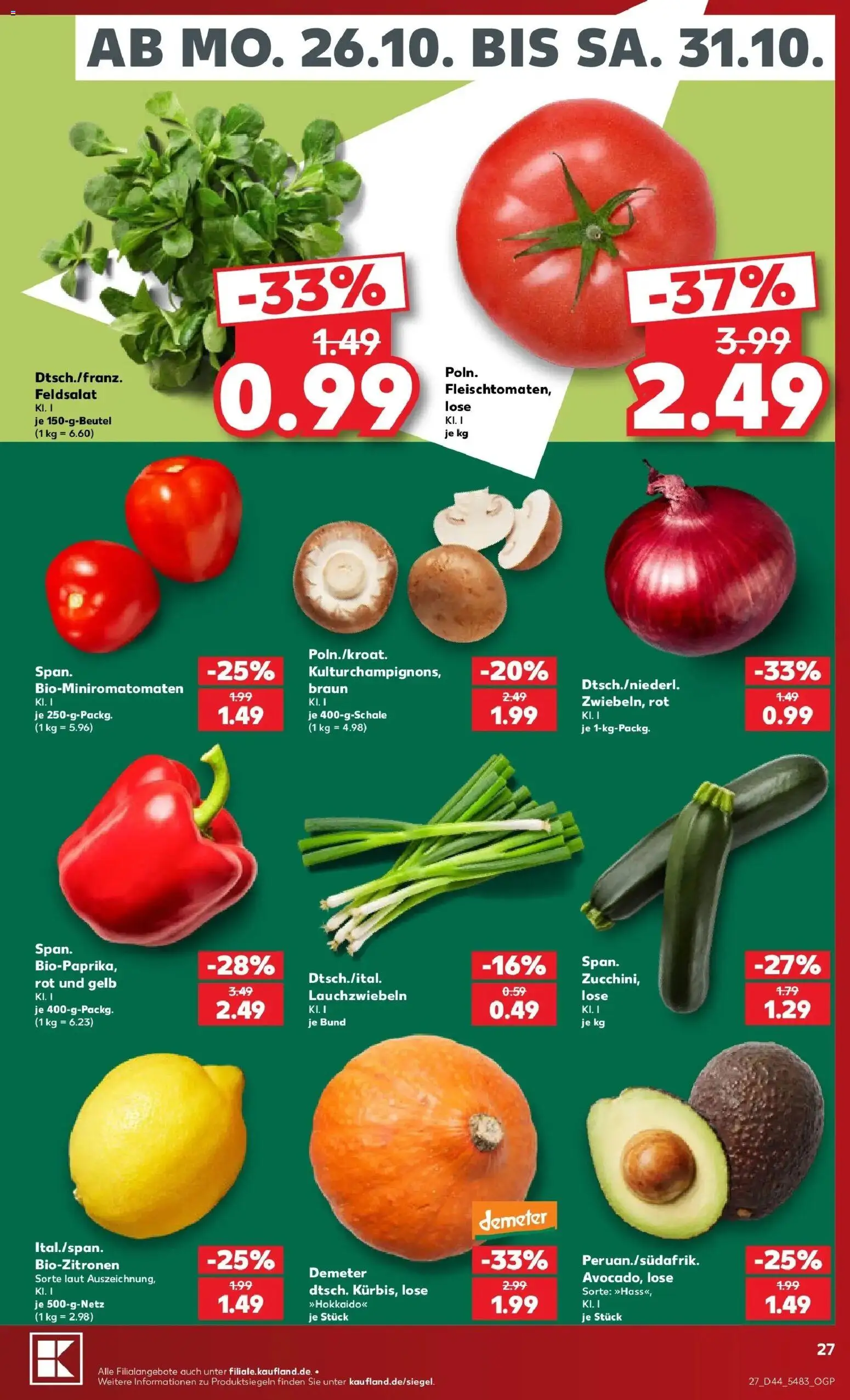 Prospekt Kaufland ab 26.10.2026 » Angebote Online zum Blättern | Seite: 31