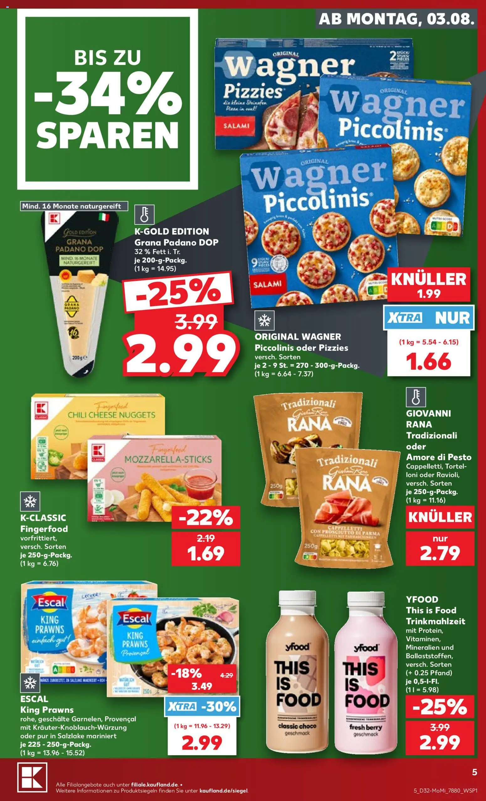 Kaufland Prospekt Hamburg – gültig ab 03.08.2026 | Seite: 5 | Produkte: YFood, Chili, Piccolinis, Salami