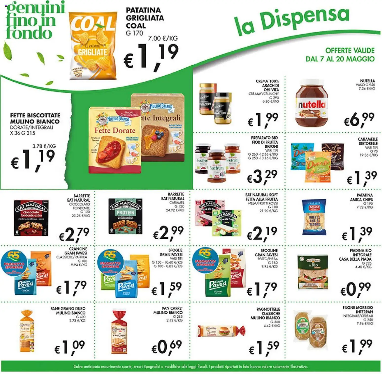 Volantino Coal del 07.05.2026 | Pagina: 21 | Prodotti: Crema, Cioccolato, Nutella, Arachidi