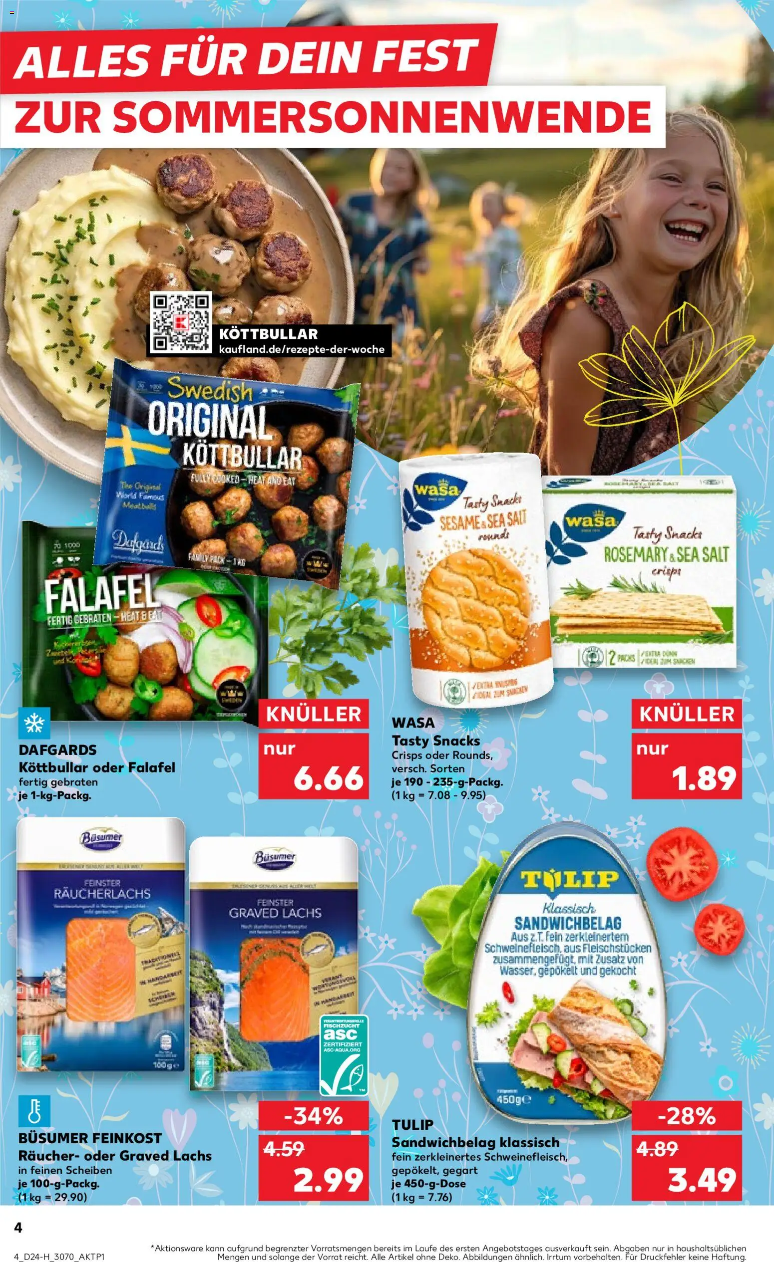 Kaufland Prospekt Leipzig – gültig ab 11.06.2026 | Seite: 4 | Produkte: Lachs, Räucherlachs