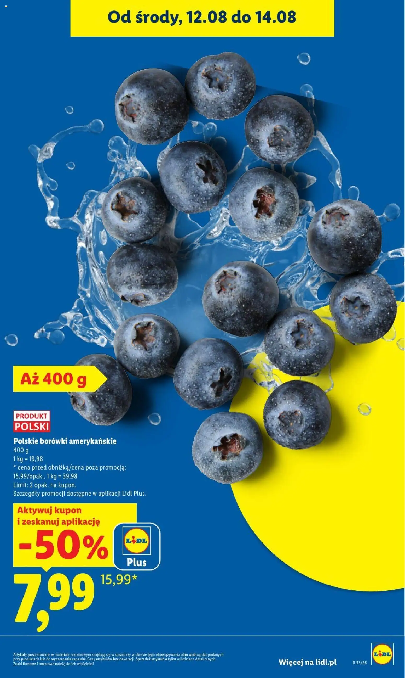 Lidl gazetka od 12.08.2026 | Strona: 21 | Produkty: Borówki