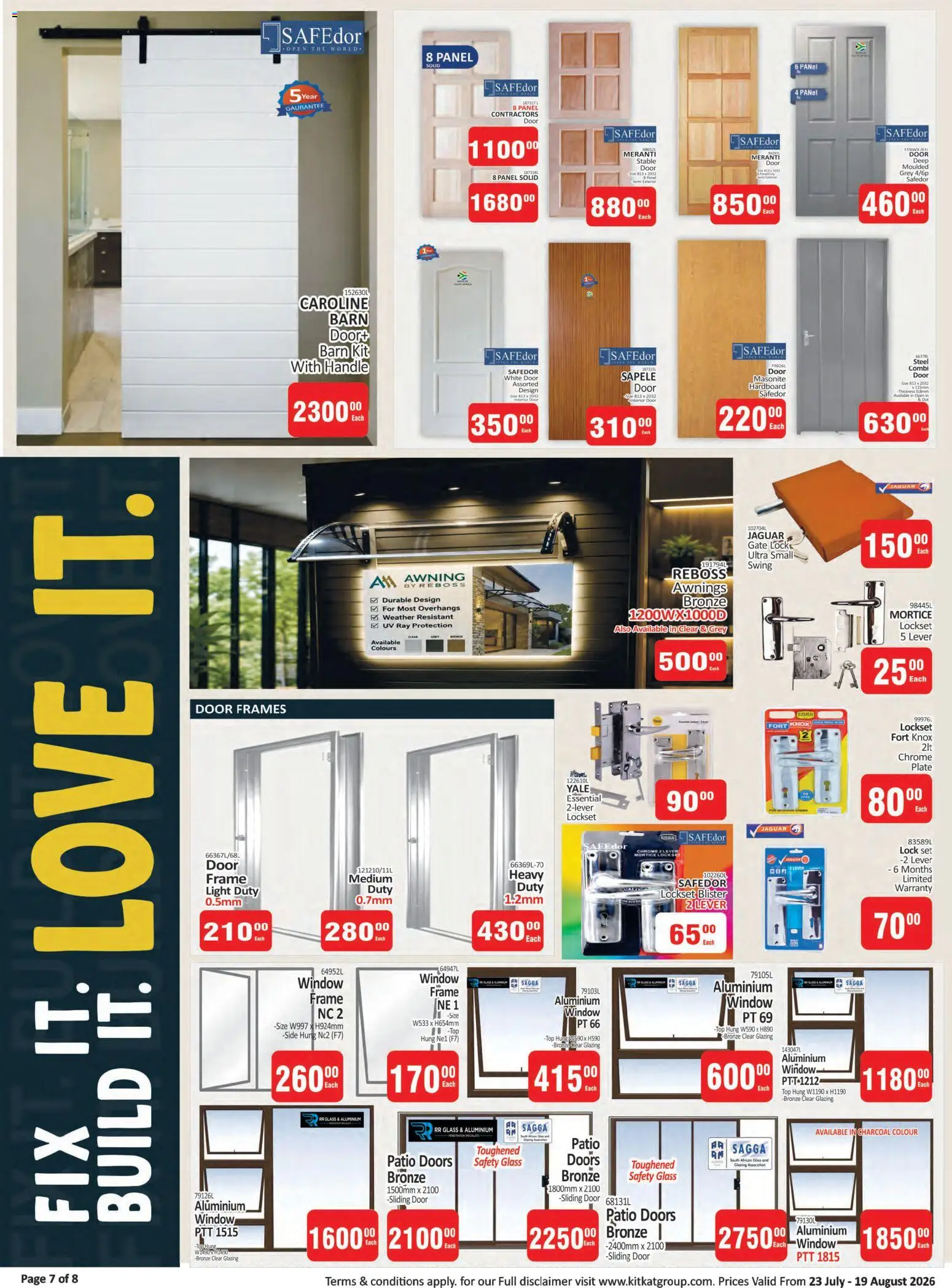 New KIT KAT Cash & Carry catalogue – valid from 23/07/2026 | Page: 7 | Products: Stable door, Lock, Gate, Light