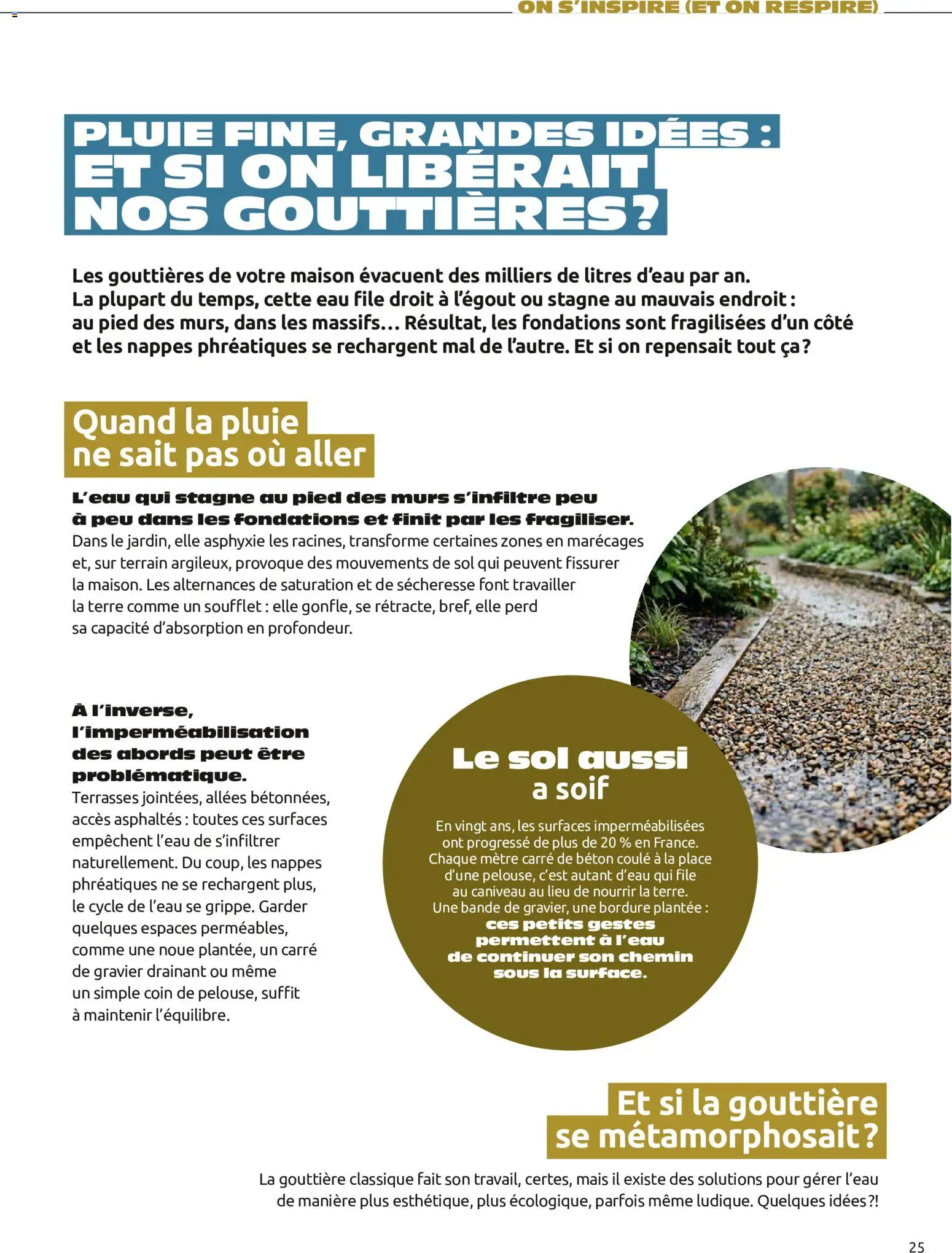 {H1} | Page: 25 | Produits: Mètre, Mais, Gravier, Gouttière