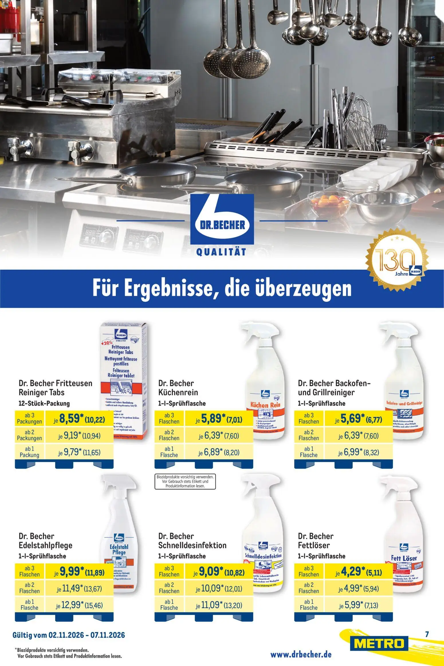 Metro Marken für Profis – gültig ab 02.11.2026 | Seite: 7 | Produkte: Friteuse, Backofen, Kuchen, Tablet