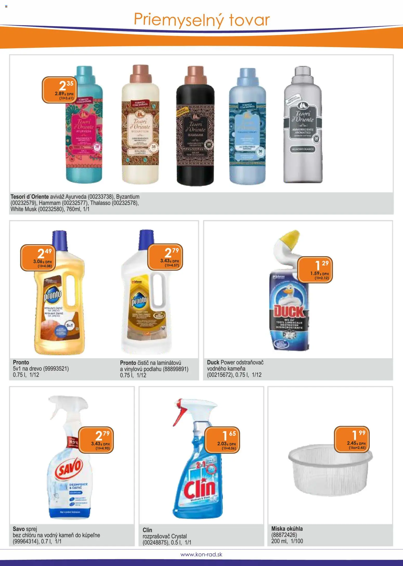 Nové KON - RAD akcie – leták je platný od 01.09.2026 | Strana: 37 | Produkty: Savo, Aviváž
