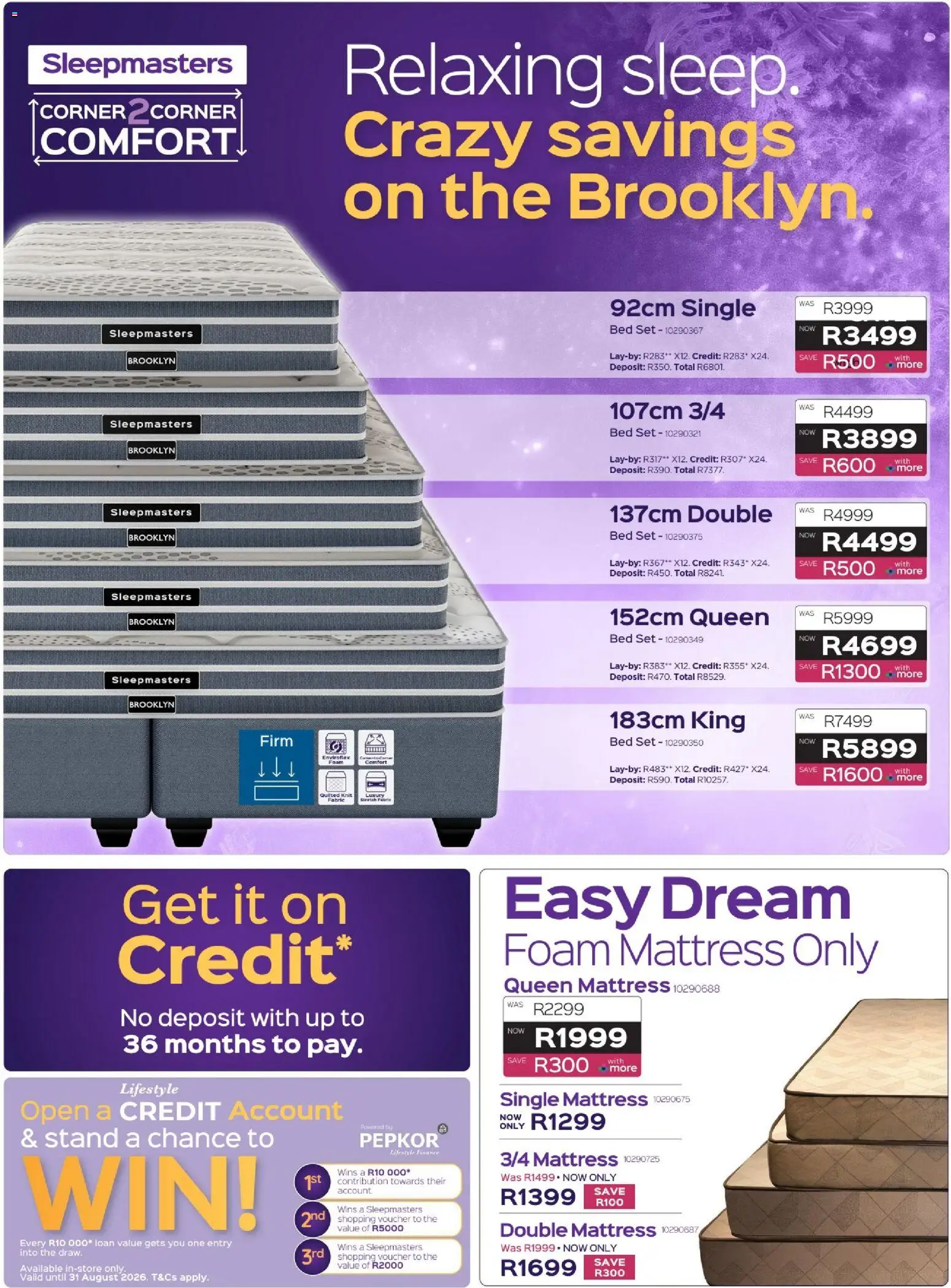 New Sleepmasters catalogue – valid from 18.06.2026 | Page: 3