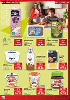 Náhled letáku NUTELLA Vegan pomazánka, s kakaem 350 g od 07.10.2026 | Strana: 7 | Produkty: Gourmet, Zmrzlina bez cukru, Pomazánka, Alpro