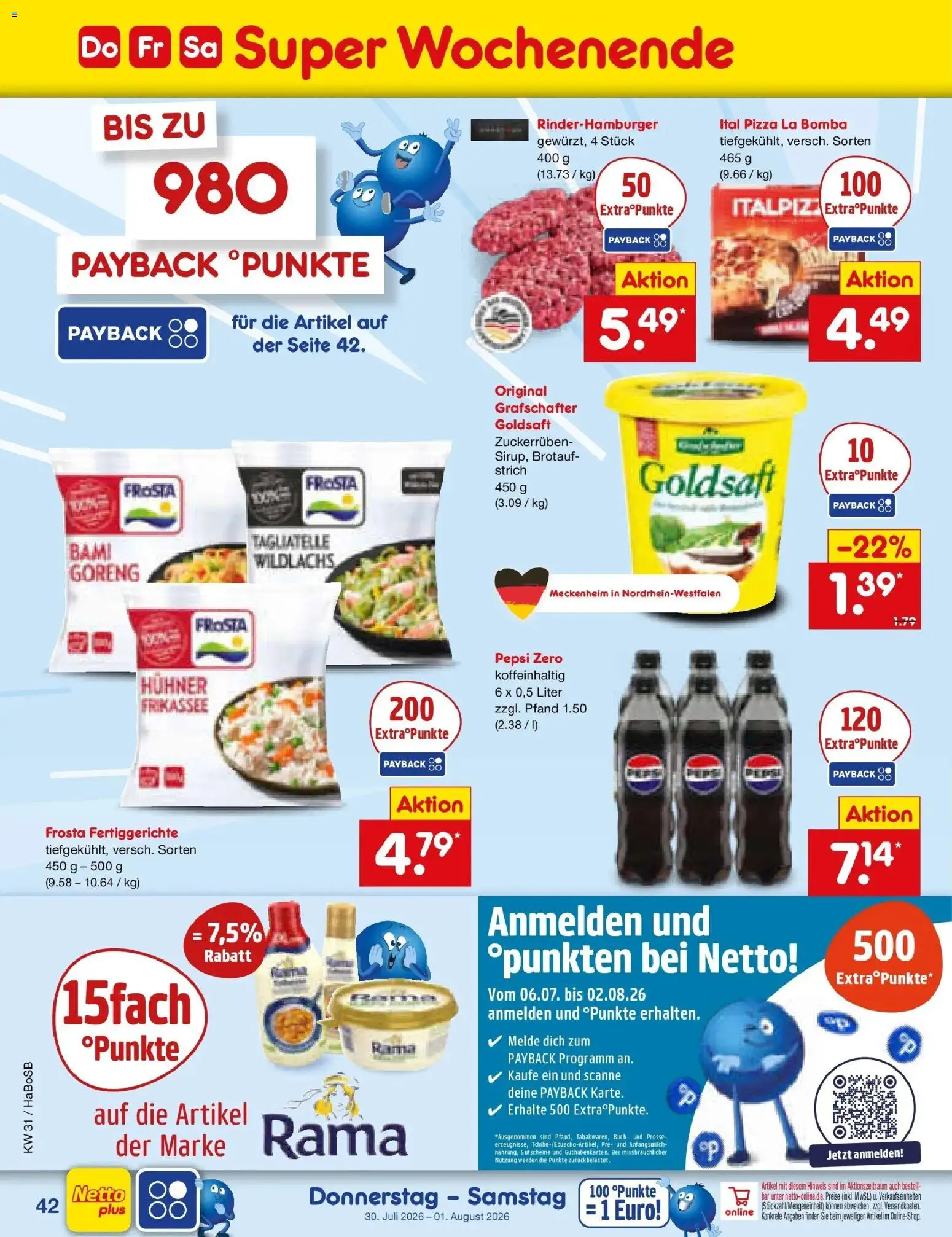 Netto Marken-Discount Prospekt Bochum – gültig ab 27.07.2026 | Seite: 61 | Produkte: Presse, Rama, Frosta, Pepsi