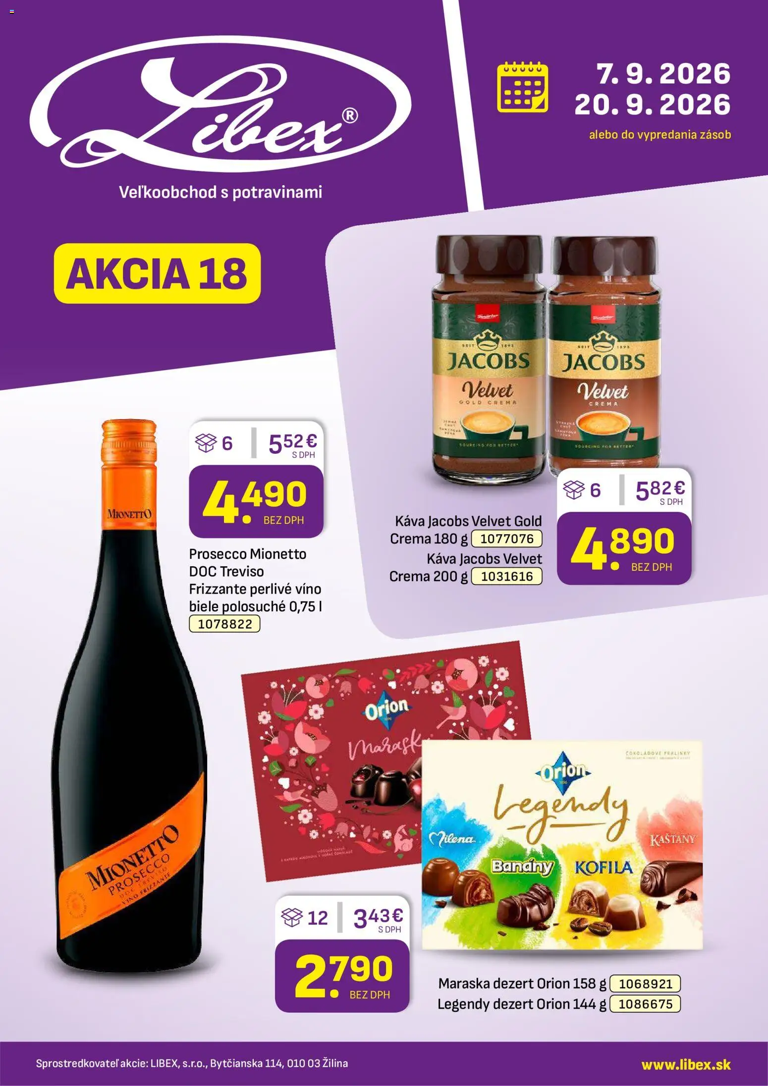 Nové Libex akcie – leták je platný od 07.09.2026 | Strana: 1