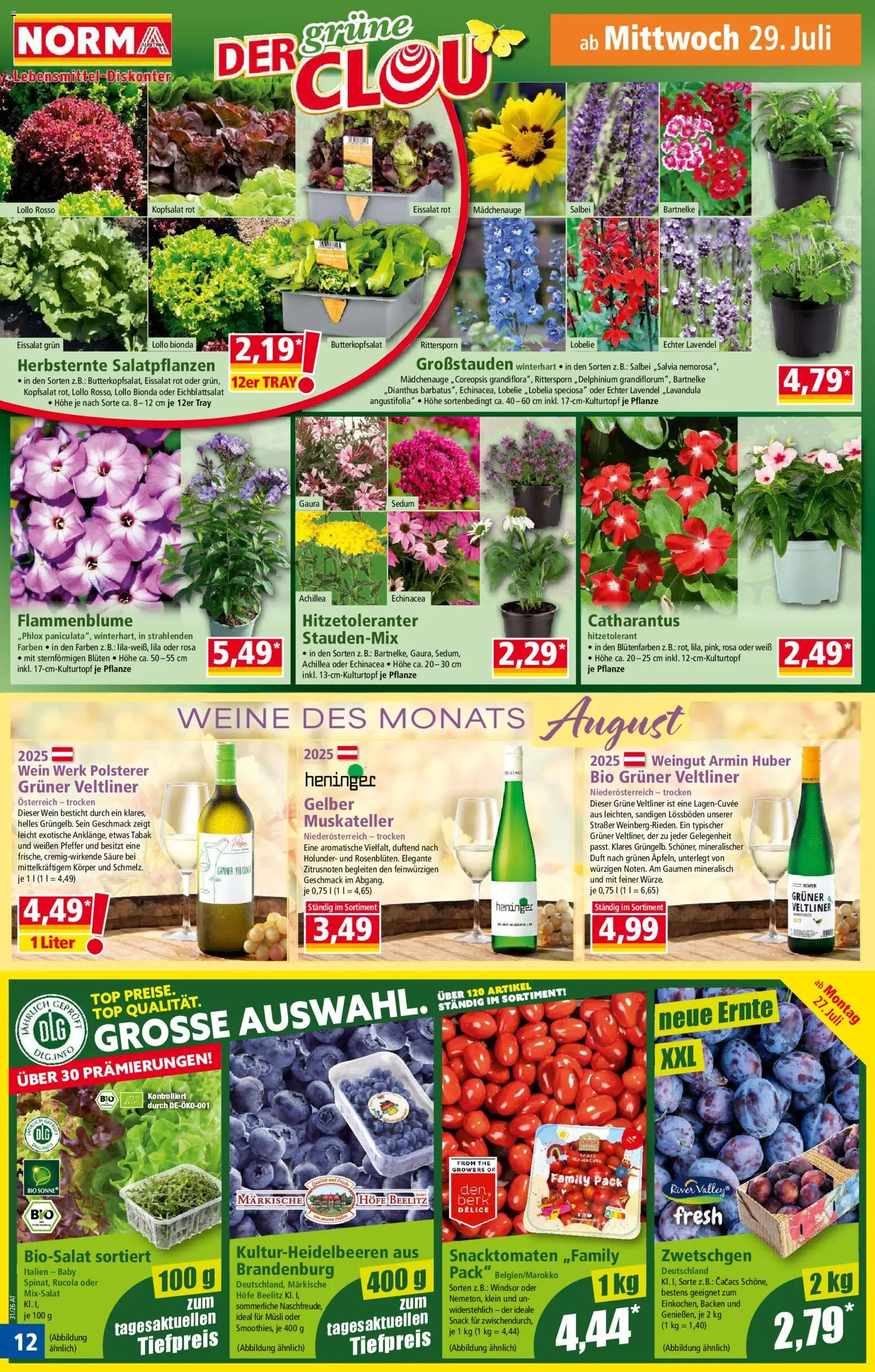 Norma Flugblatt gültig ab 27.07.2026 | Seite: 12 | Produkte: Pfeffer, Duft, Wein