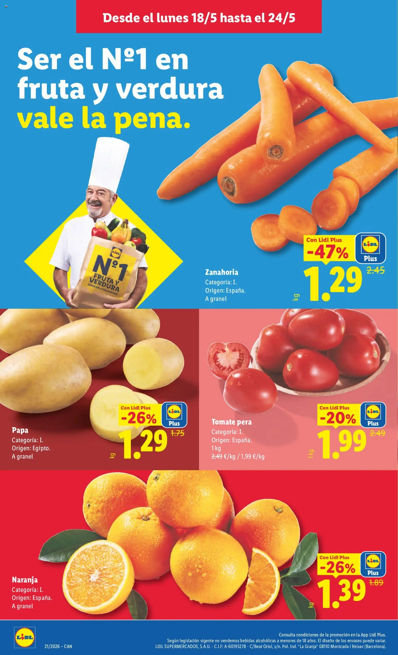 Lidl folleto │ válido desde el 18.05.2026 | Página: 2 | Productos: Zanahoria