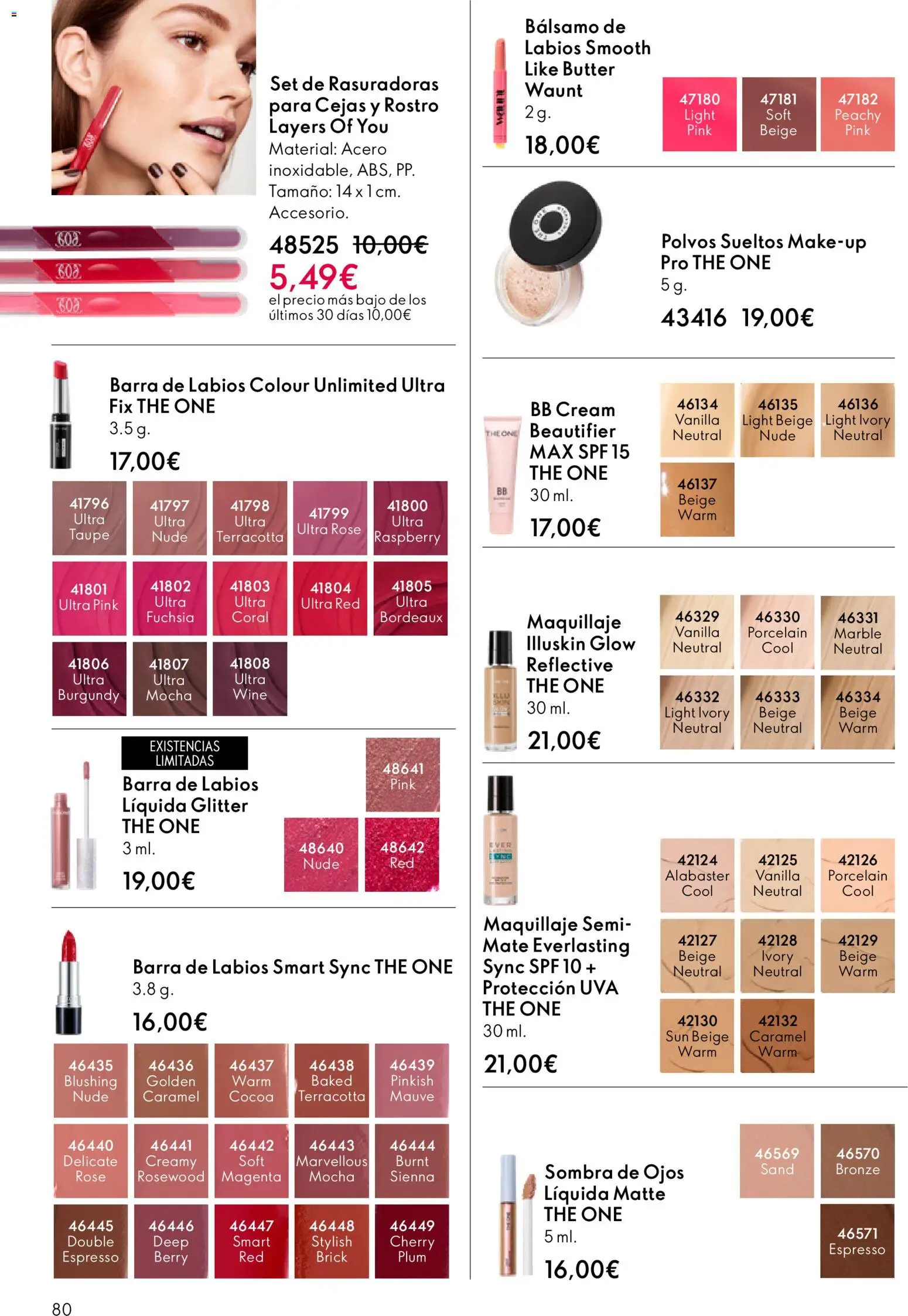 Oriflame - Catálogo Campaña 4 │ válido desde el 11.03.2026 | Página: 80 | Productos: Maquillaje, BB cream, Barra de labios, Sombra de ojos