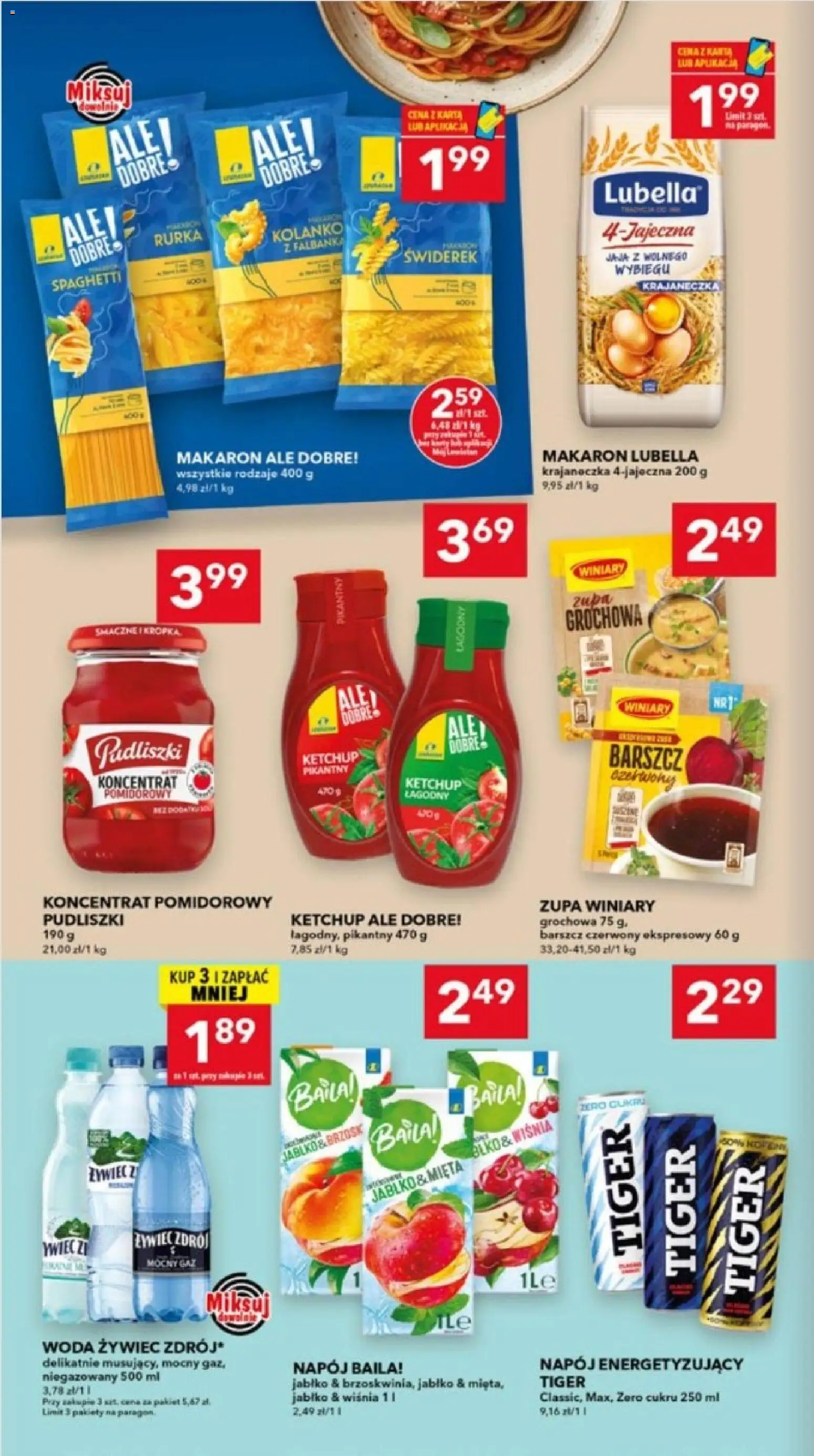 Lewiatan gazetka - Lublin od 08.10.2026 | Strona: 6 | Produkty: Karta, Woda żywiec, Makaron, Woda