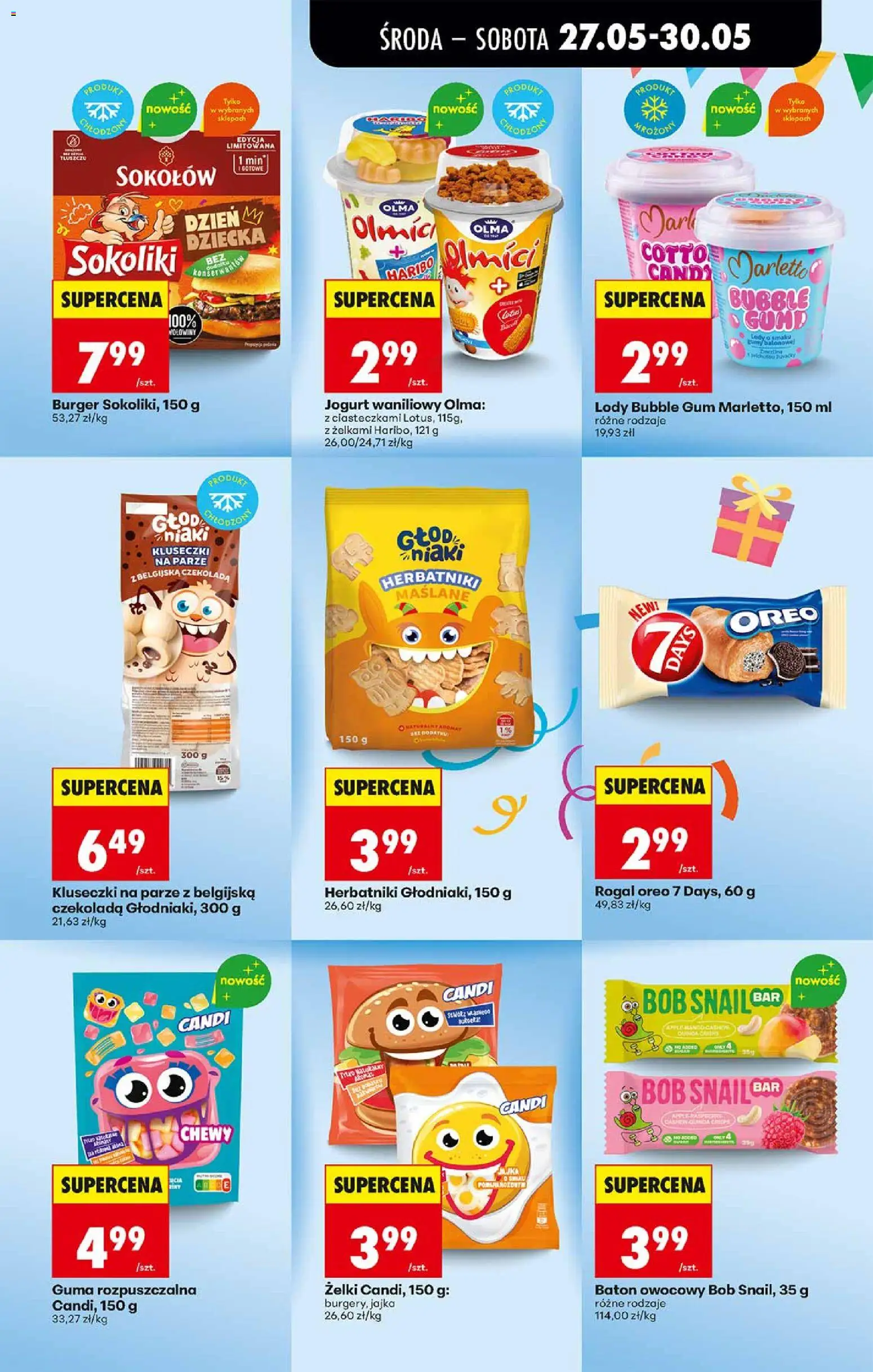 Biedronka gazetka od środy od 27.05.2026 | Strona: 13 | Produkty: Herbatniki, Jogurt, Jajka, Lody