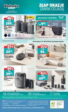 Pogląd oferty "Biedronka gazetka - Home" - ważna od 22.08.2026 | Strona: 6 | Produkty: Suszarka, Waga, Suszarka do włosów, Golarka