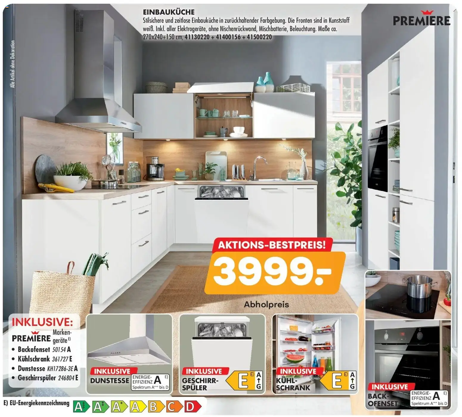 Möbel Kraft Der Sommer zieht ein! – gültig ab 17.07.2026 | Seite: 4 | Produkte: Geschirrspüler, Einbauküche, Schrank, Kühlschrank