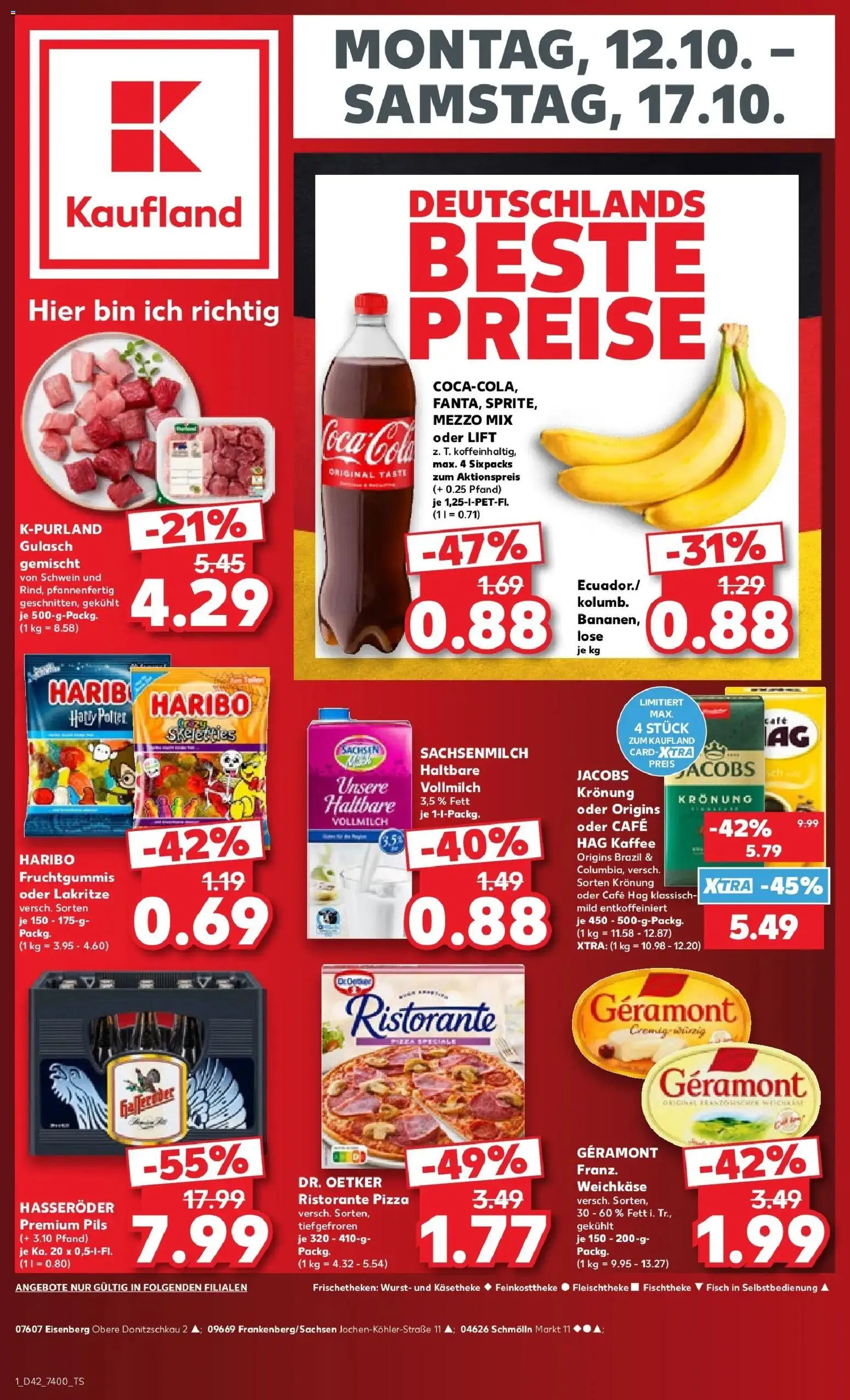 Prospekt Kaufland ab 12.10.2026 » Angebote Online zum Blättern | Seite: 5 | Produkte: Fisch, Wurst, Pizza, Hasseröder