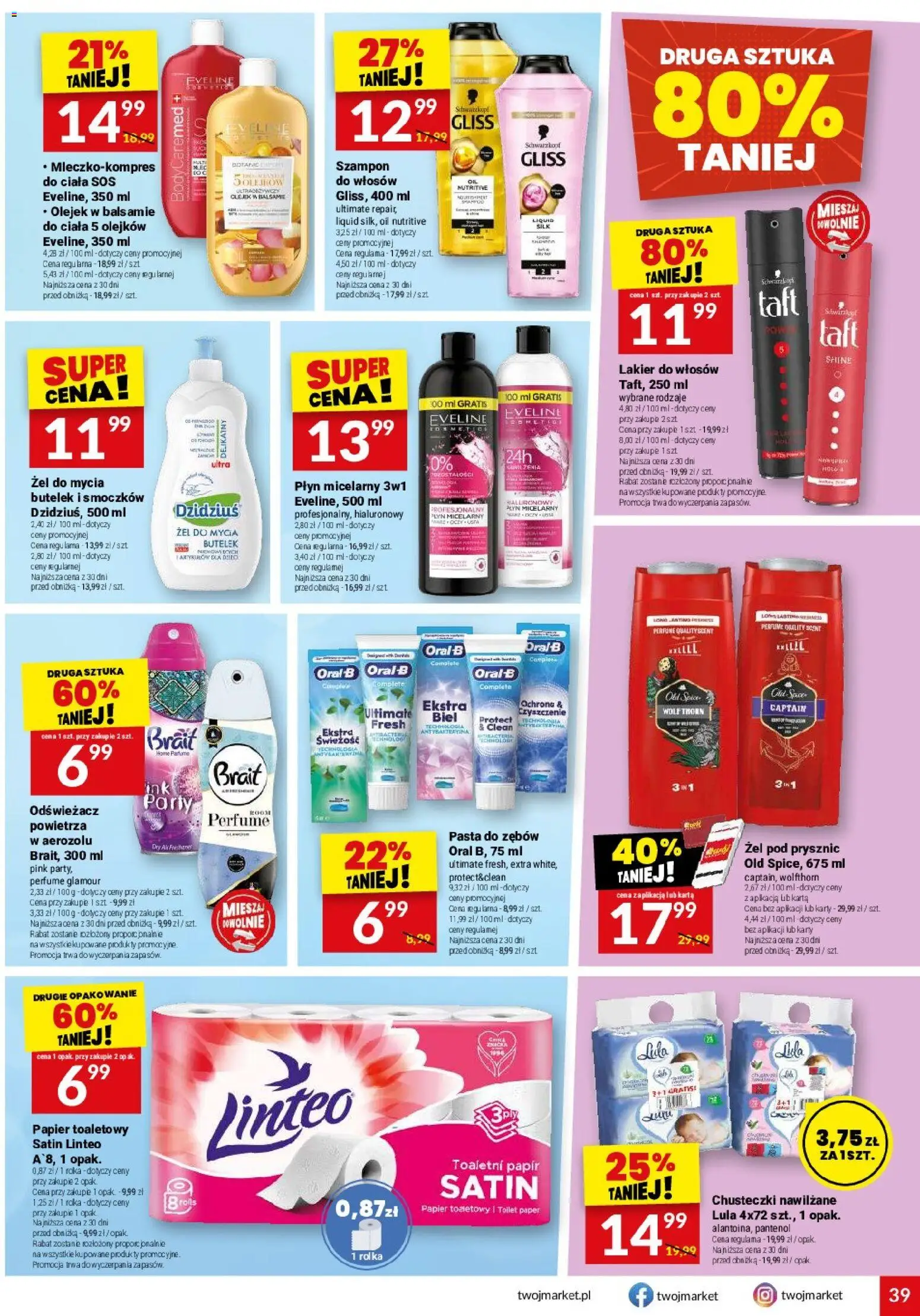 Twój Market gazetka od 02.06.2026 | Strona: 39 | Produkty: Karta, Odświeżacz powietrza, Szampon, Sos