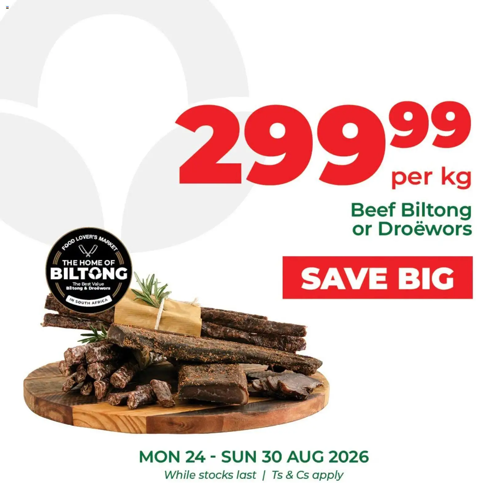 New Food Lover's Market catalogue – valid from 24/08/2026 | Page: 8 | Products: Beef