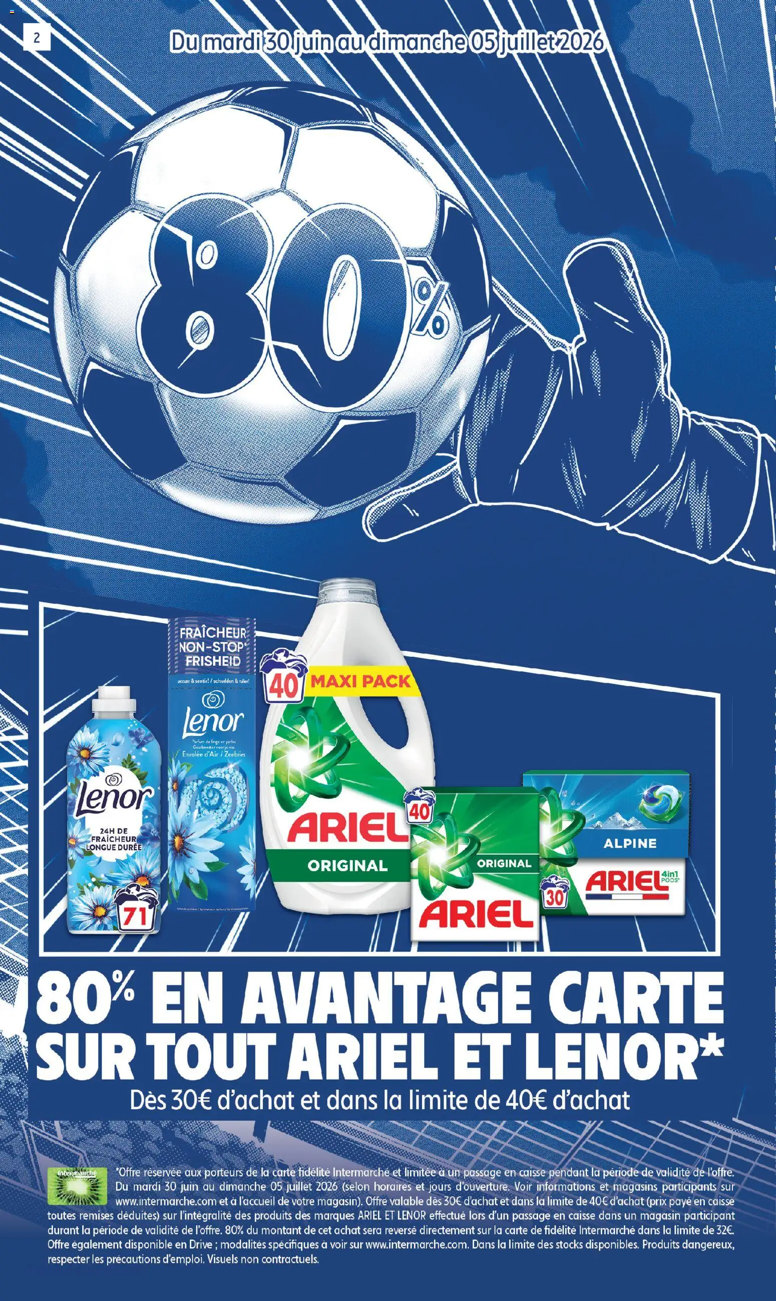 {H1} | Page: 2 | Produits: Ariel, Lenor, Parfum