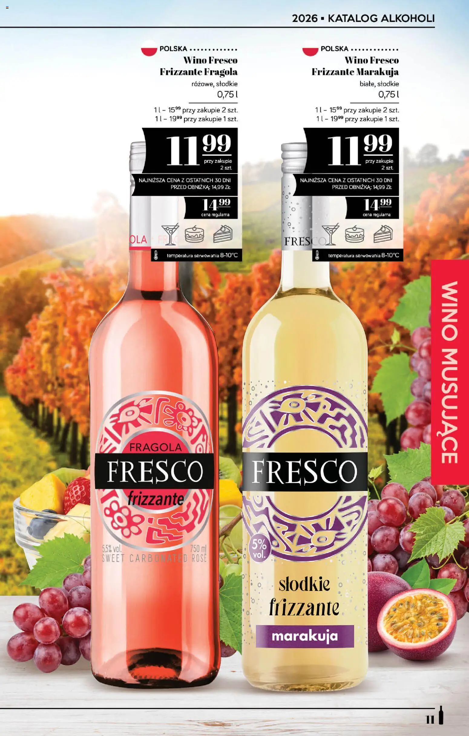 POLOmarket katalog - Alkoholi od 24.09.2026 | Strona: 11 | Produkty: Fresco wino, Wino, Fresco, Fresco frizzante