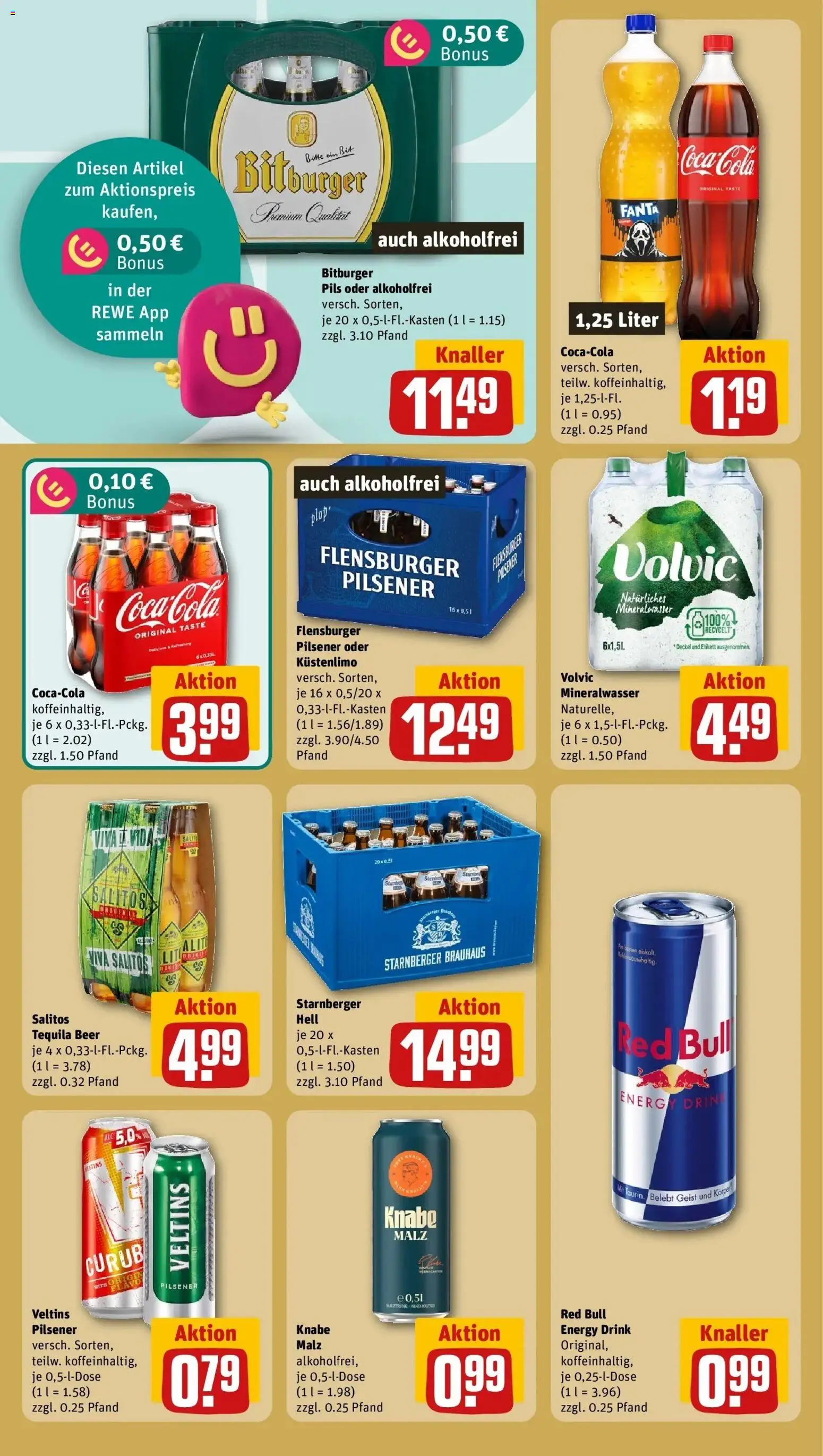 REWE Prospekt ab 05.10.2026 zum Blättern » Angebote | Seite: 22 | Produkte: Pils, Flensburger, Tequila, Volvic