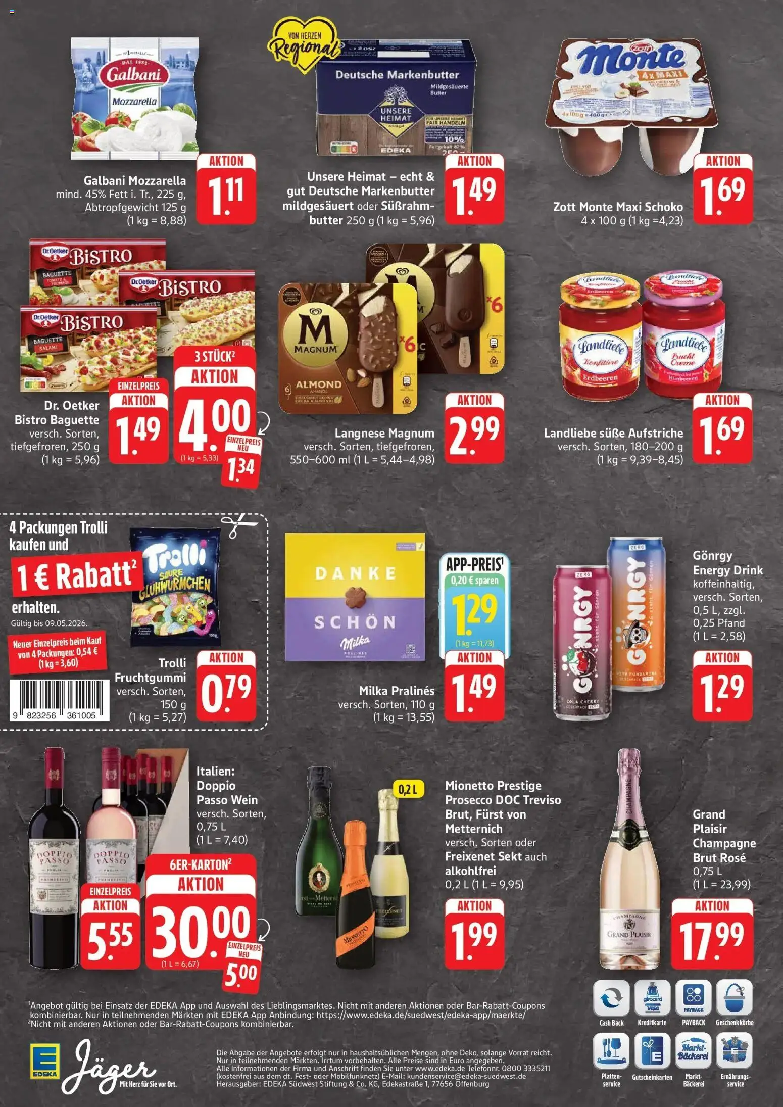 Edeka prospekt Stuttgart-Degerloch	 – gültig ab 04.05.2026 | Seite: 2 | Produkte: Mozzarella, Baguette, Prosecco, Doppio Passo