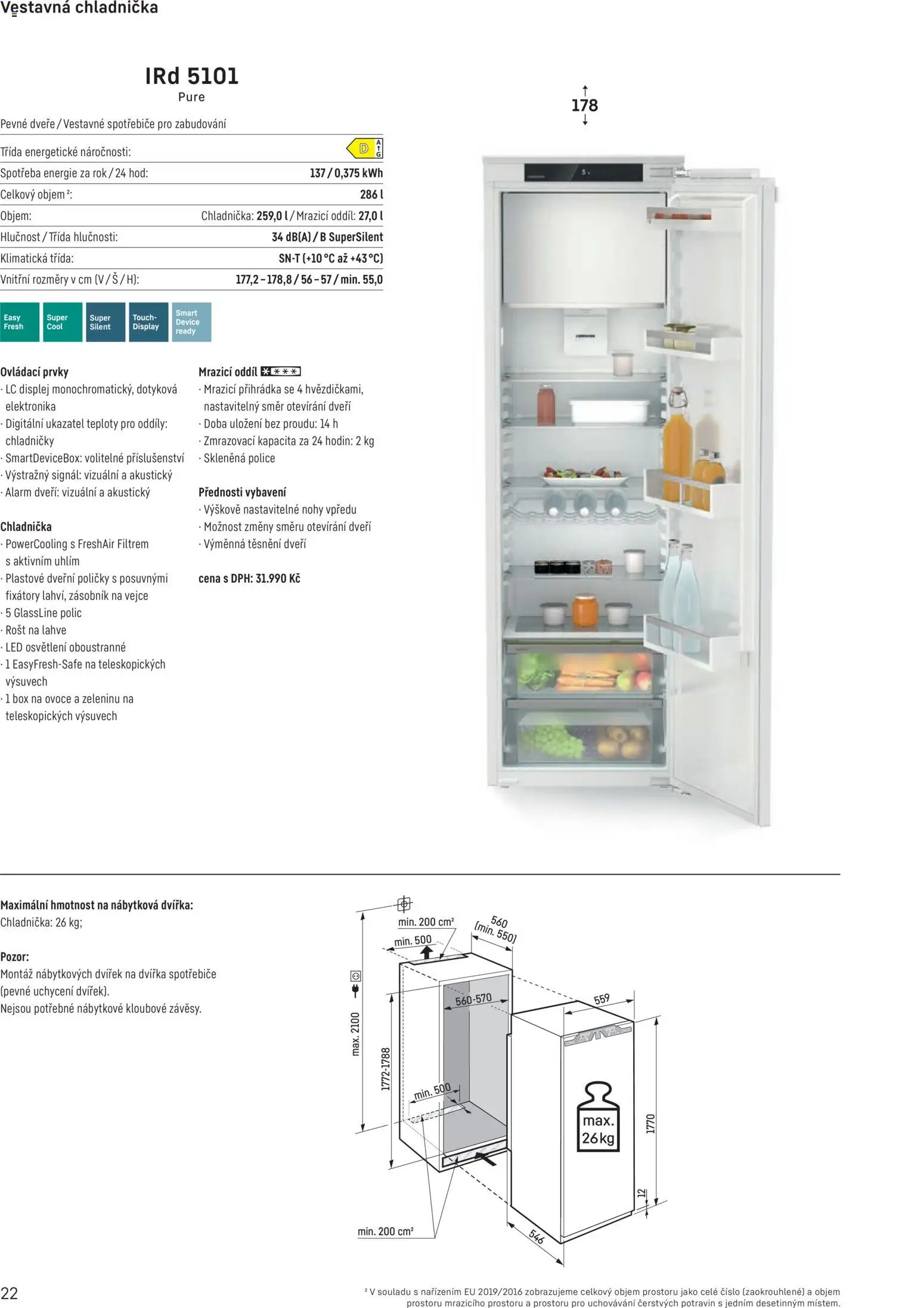 Möbelix leták - Liebherr od 01.10.2025 | Strana: 22 | Produkty: Box, Zásobník, Dveře, Police
