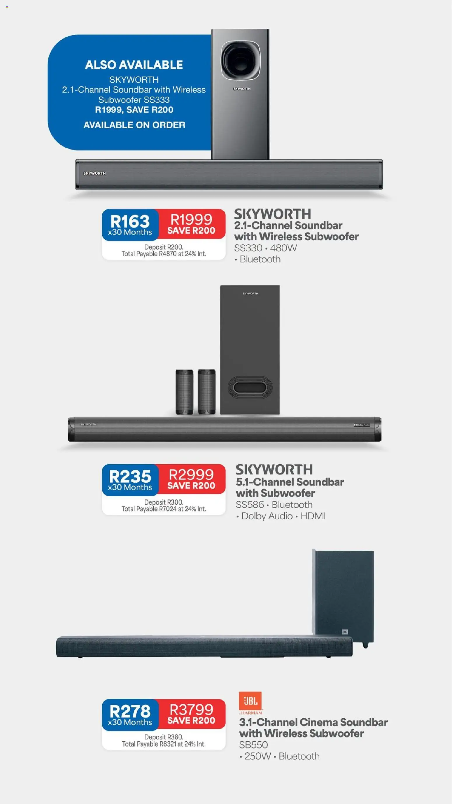 New OK Furniture catalogue – valid from 09/09/2026 | Page: 29 | Products: Audio, Soundbar, Subwoofer