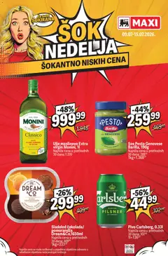 Maxi katalog Šok nedelja - pregled Maxi kataloga - važi od 09.07.2026