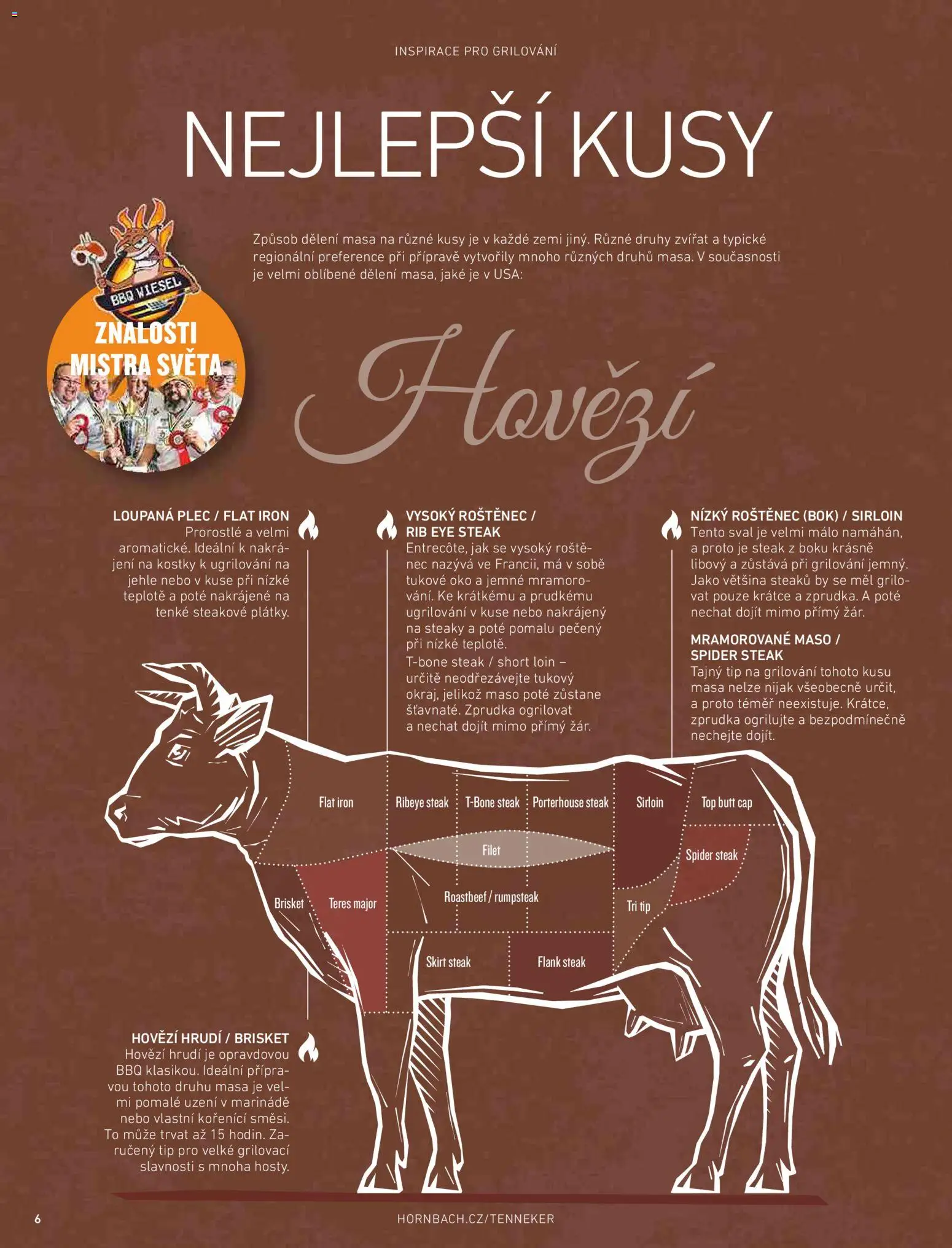 HORNBACH leták - Magazín o grilování od 01.01.2026 | Strana: 6 | Produkty: Hovězí, Grilování, Steak, Maso