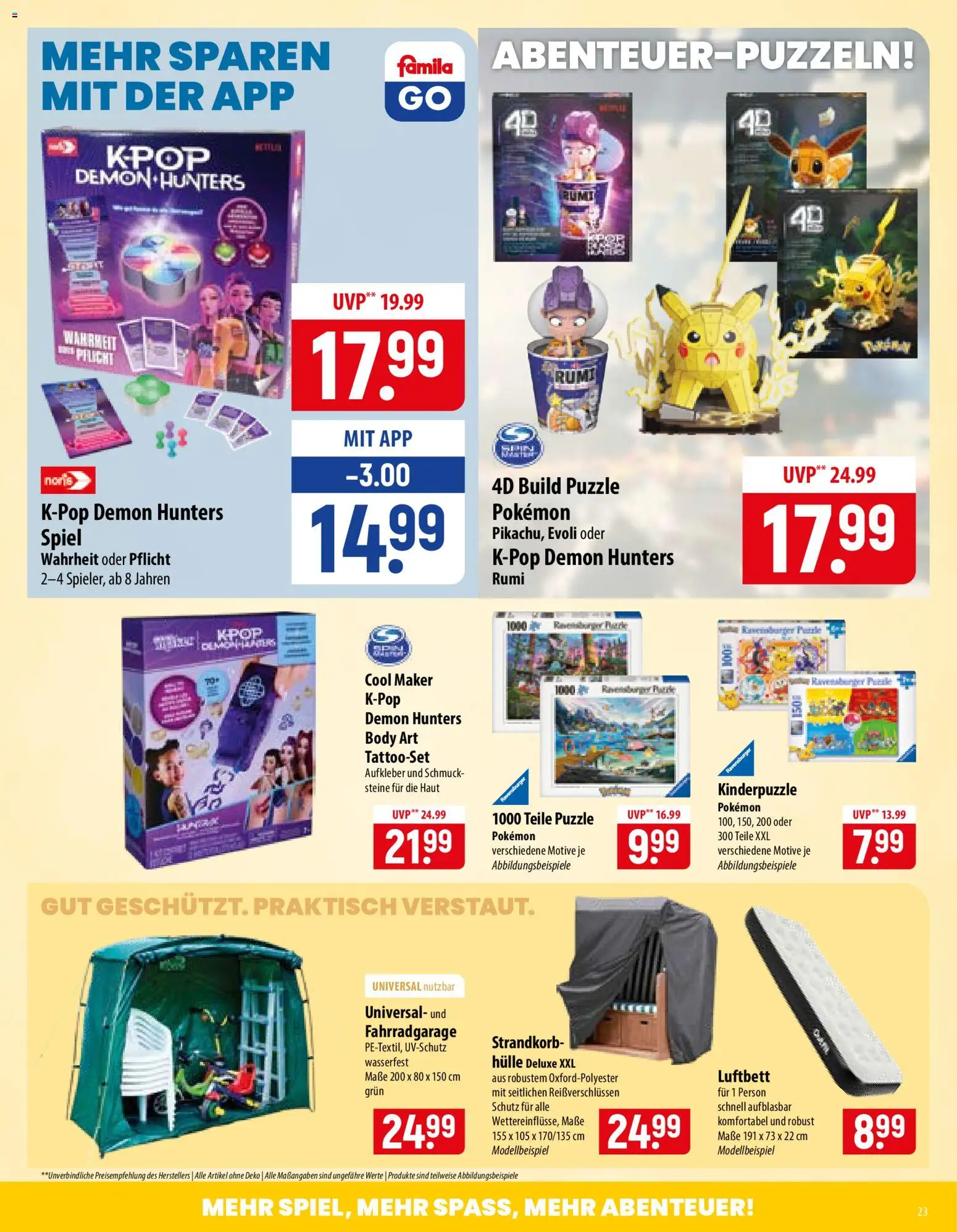 Famila Prospekt – gültig ab 14.09.2026 | Seite: 23 | Produkte: Spiel, Hülle