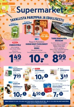 K-Supermarket-mainoslehti voimassa 20/08/2026 alkaen