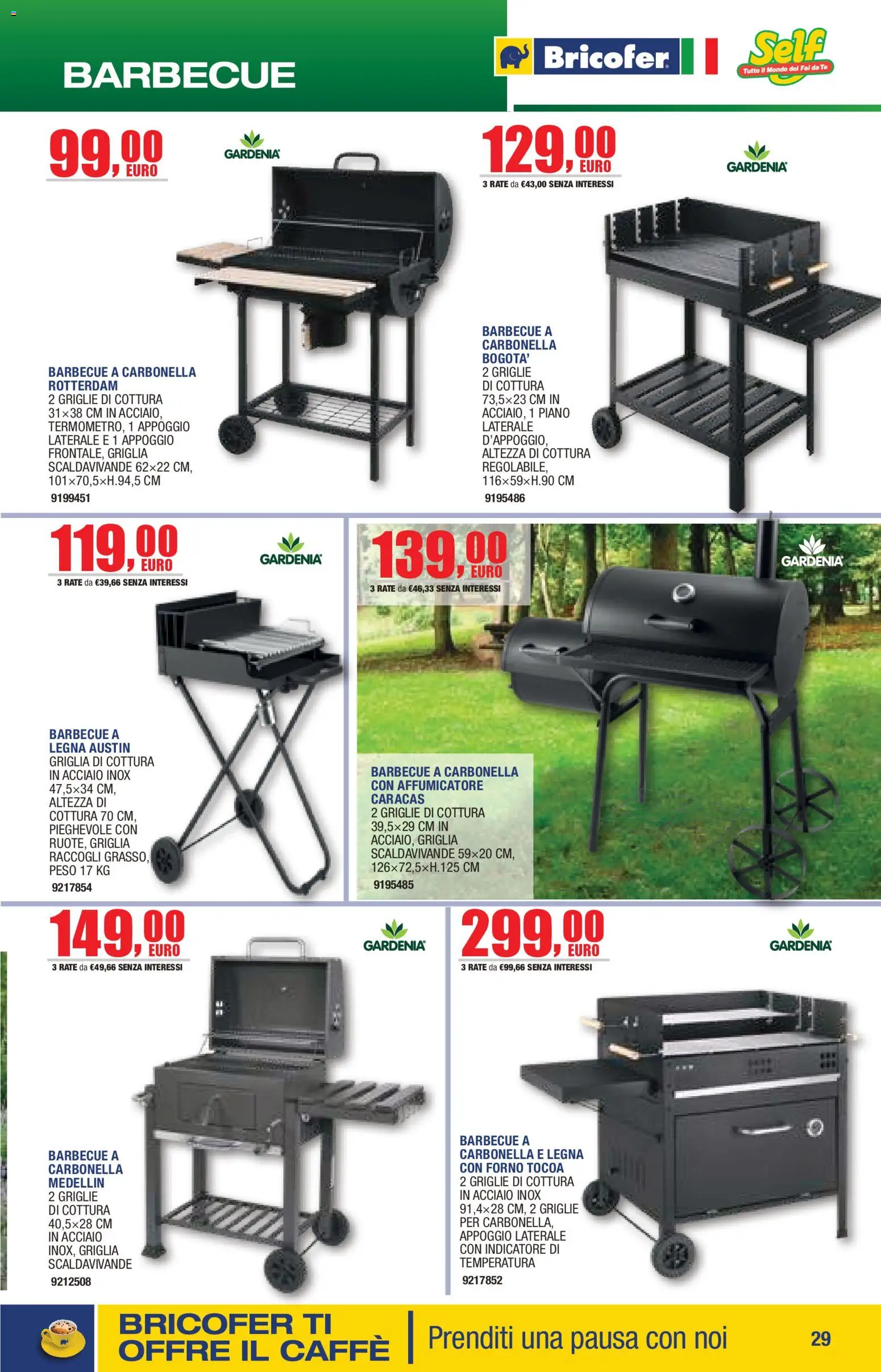 Volantino Bricofer del 14/04/2026 | Pagina: 29 | Prodotti: Tè, Barbecue, Forno, Griglia