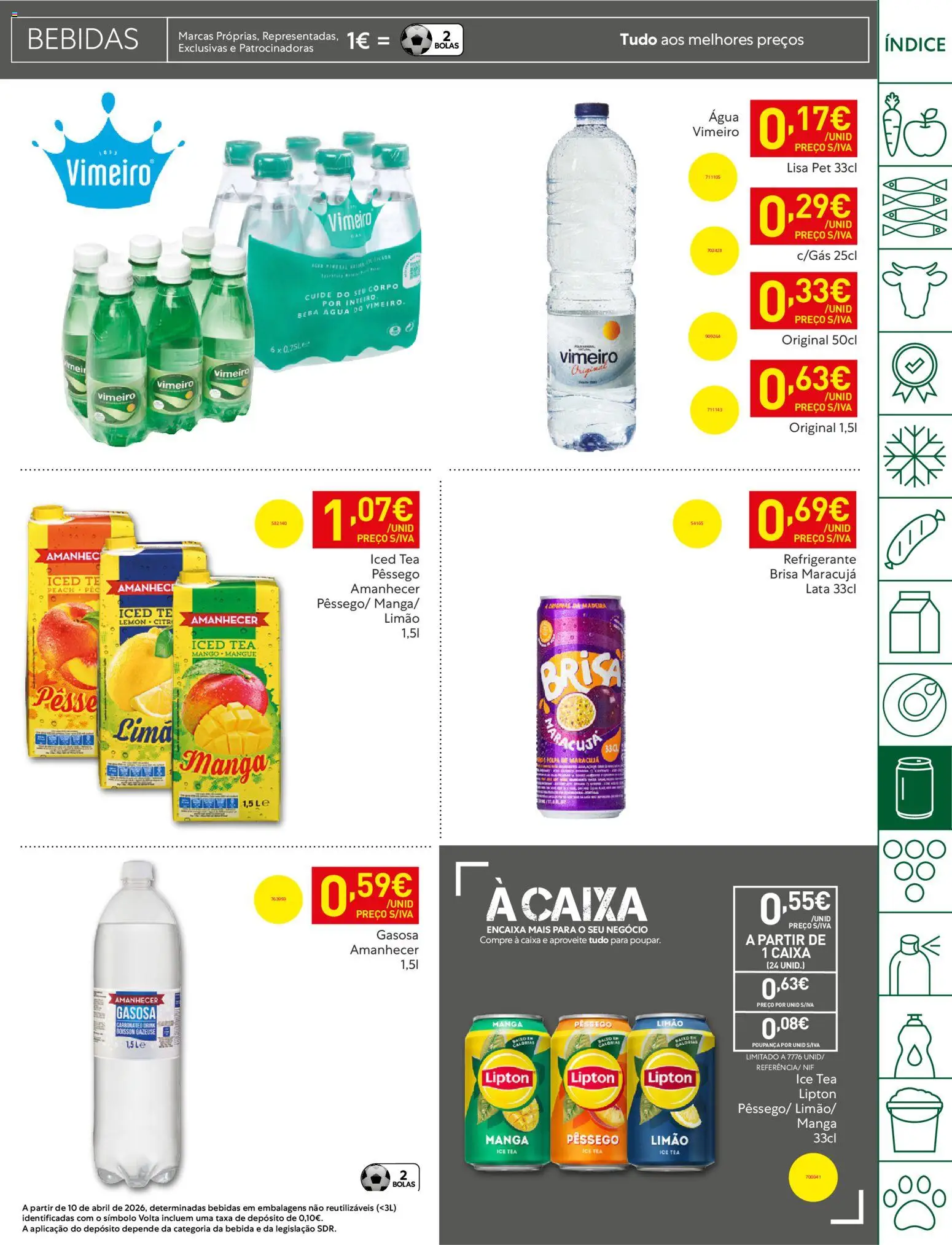 Recheio folheto Madeira │ válido de 05.05.2026 | Página: 31 | Produtos: Agua, Refrigerante, Caixa, Bebida