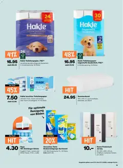 Hakle feuchtes Toilettenpapier, ultimativ frisch, frisch und sensitiv oder frisch und pflegend, 4 x 42 Stück ab 21.05.2026 gültig | Seite: 19 | Produkte: Kissen, Feuchtes Toilettenpapier, Toilettenpapier