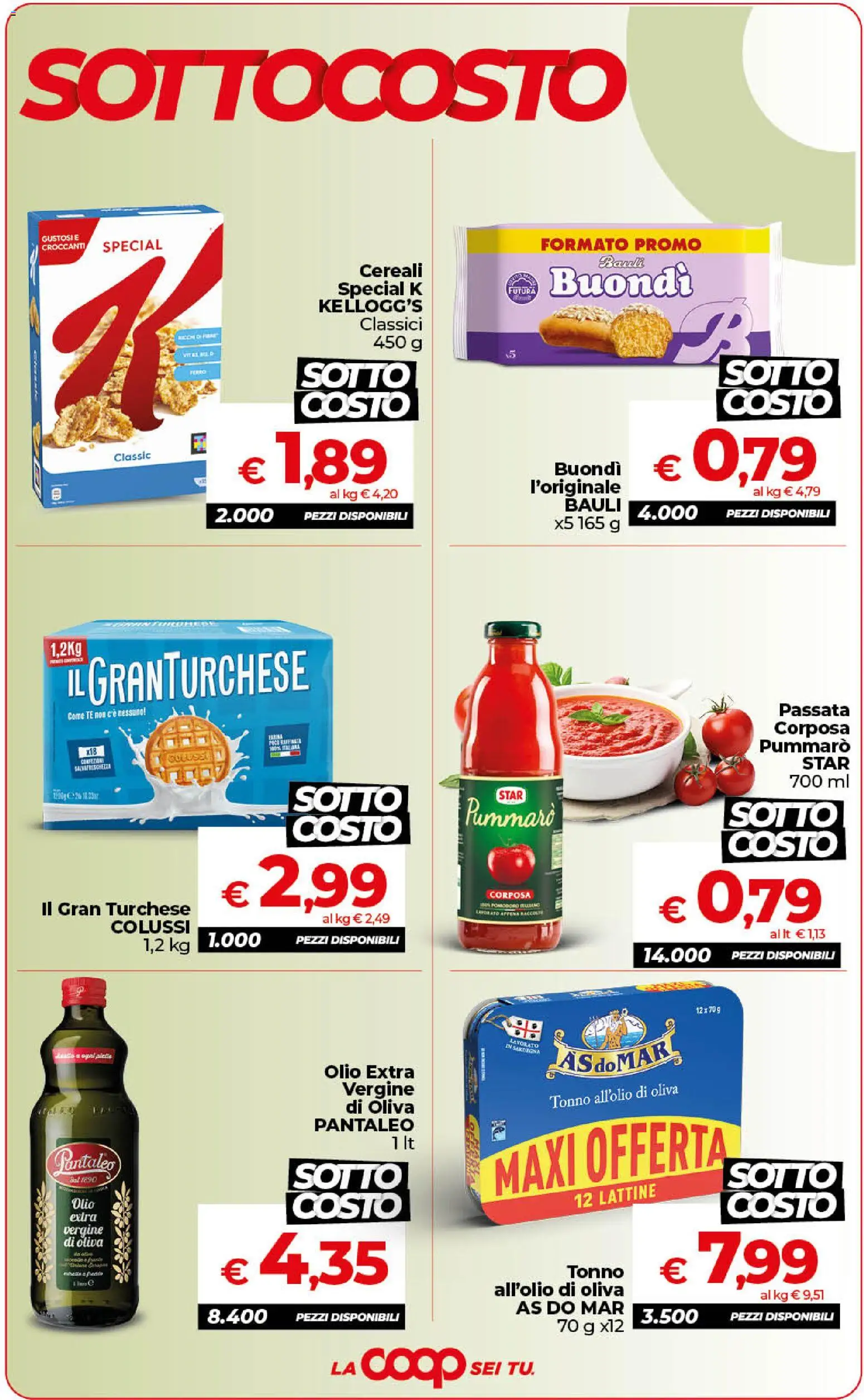 Volantino Ipercoop del 13/10/2026 | Pagina: 4 | Prodotti: Tè, Cereali, Olio, Tonno